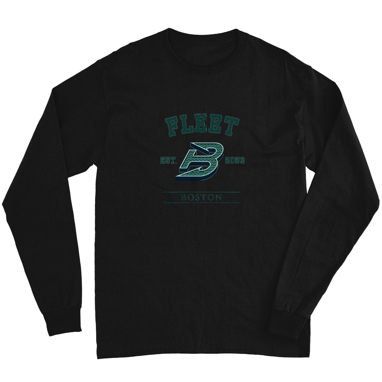 Boston-fleet-pwhl-vintage-logo T-shirt Long Sleeves