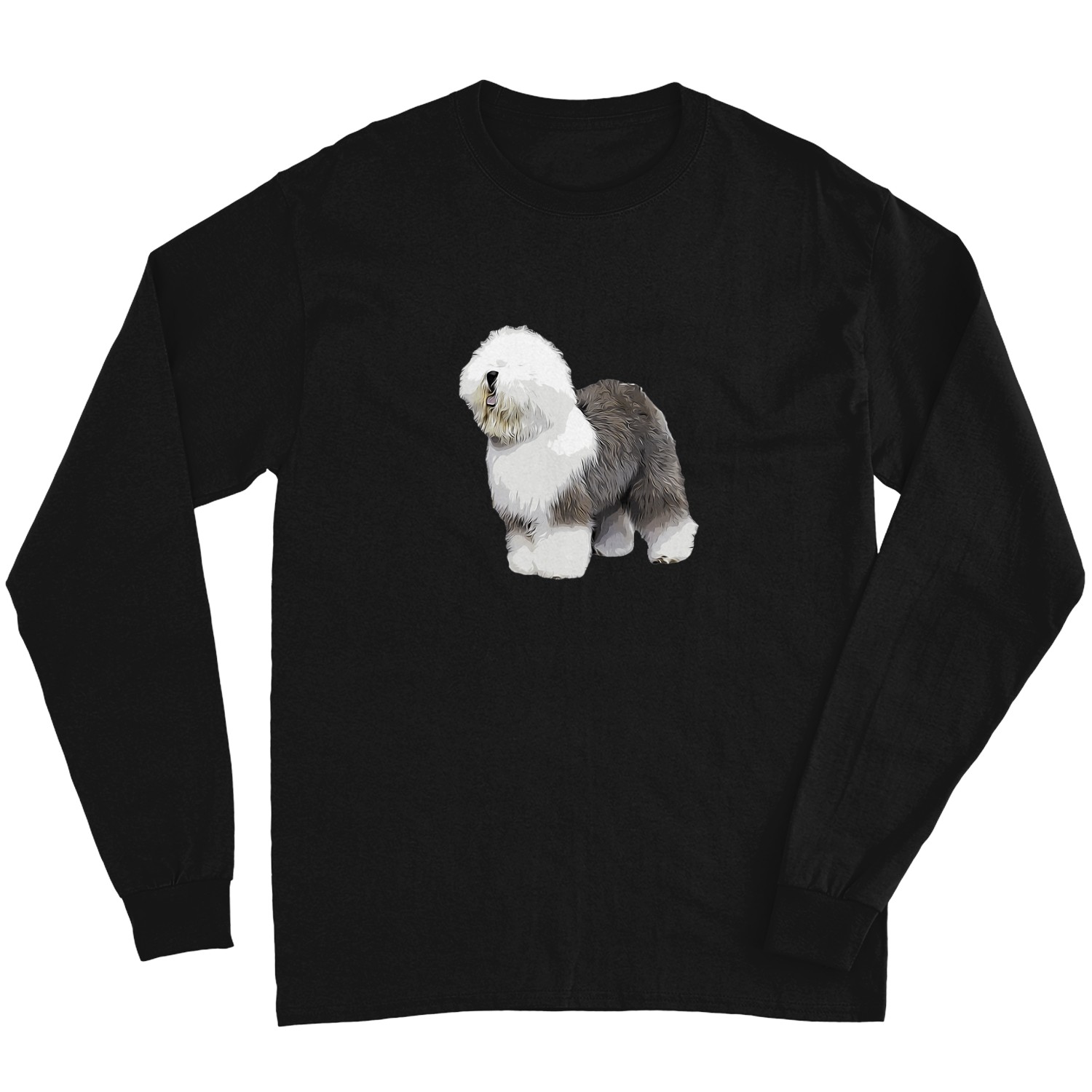 Old English Sheepdog Beauty T-shirt Long Sleeves