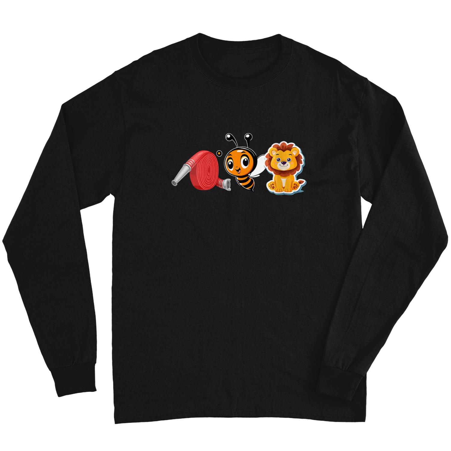 Hose Bee Lion Retro Vintages Funny Long Sleeves