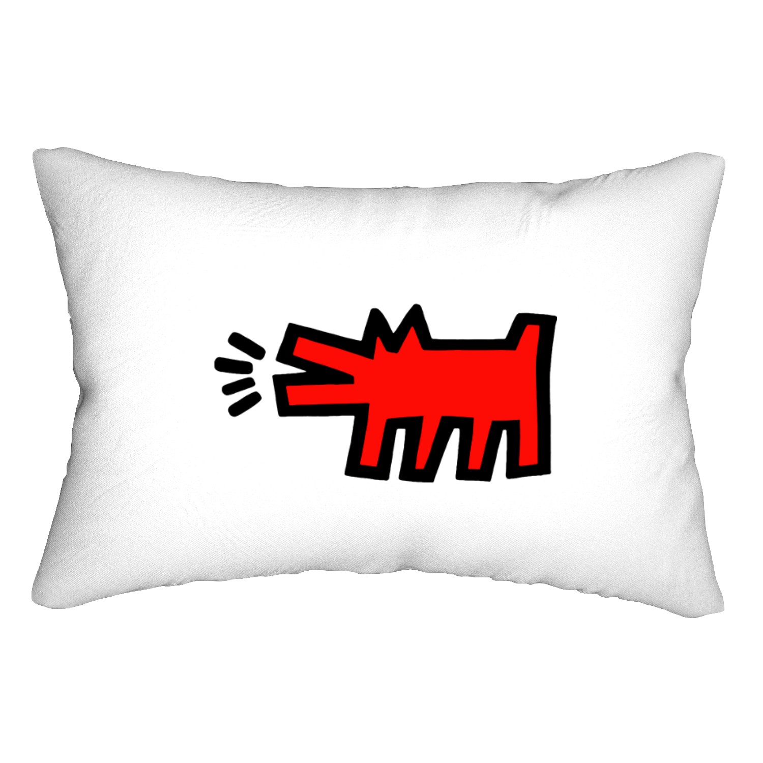 Keith Haring Dog Merch Lumbar Pillows