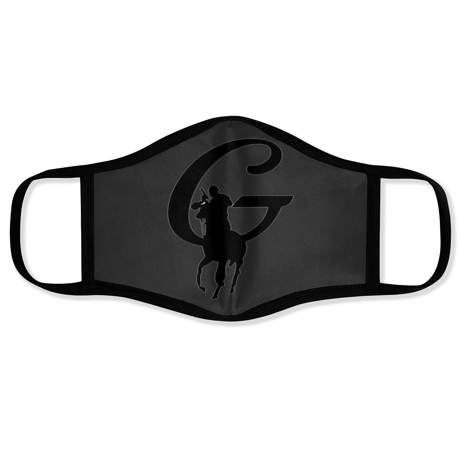 Logo Polo Black Face Masks
