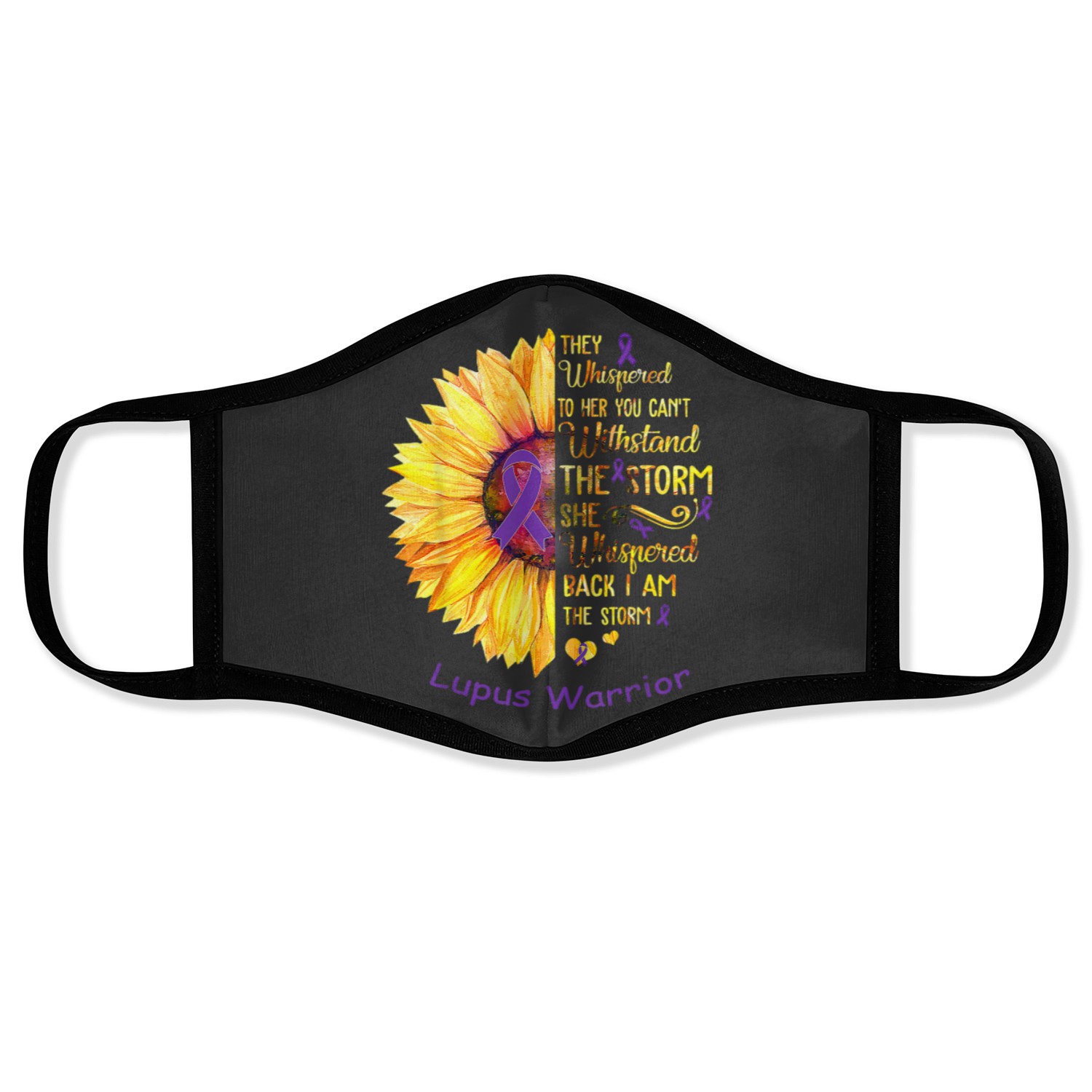 Lupus Warrior I Am The Storm Lupus Warrior Face Masks