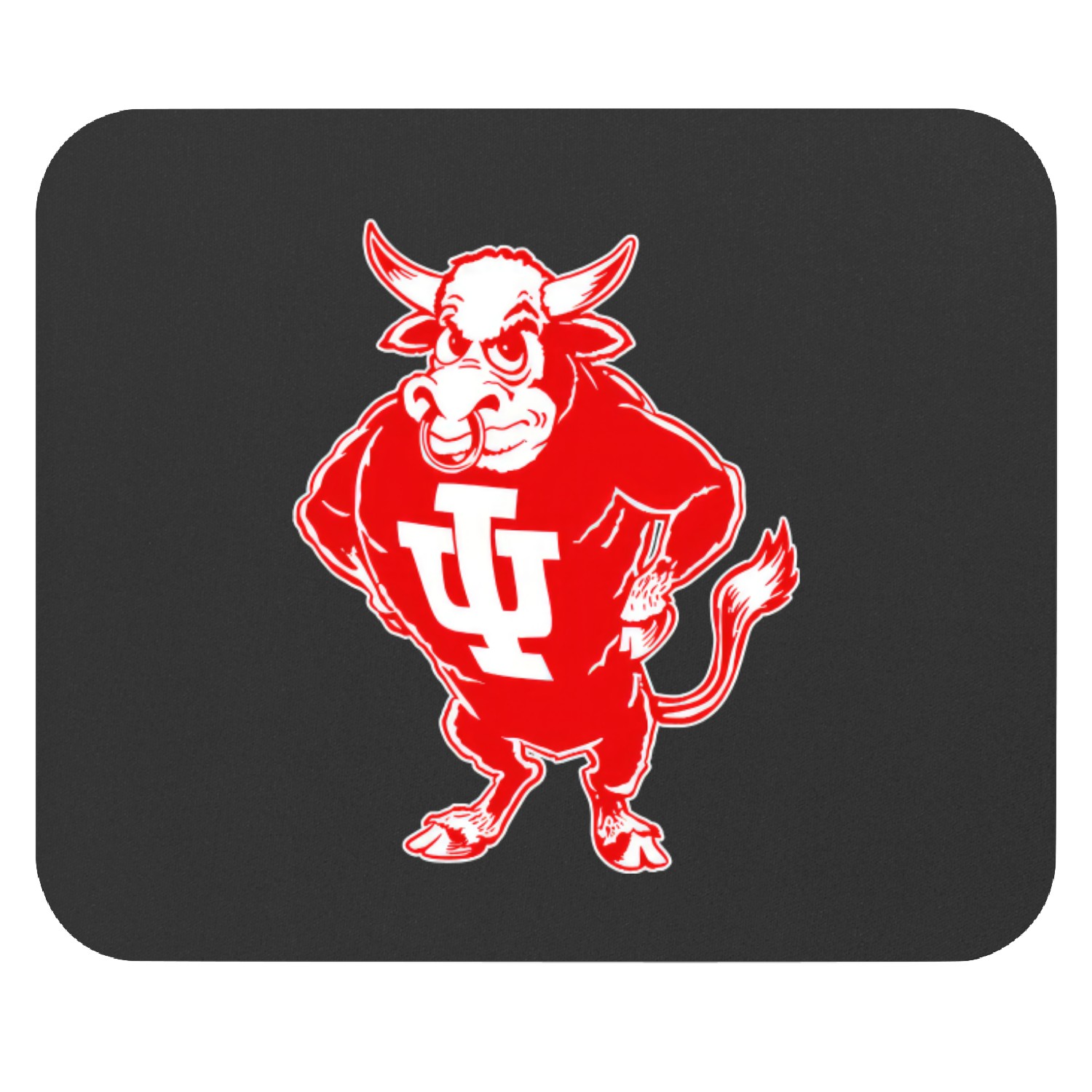 Indiana U Vintage Bison Mascot - Indiana - Mouse Pads