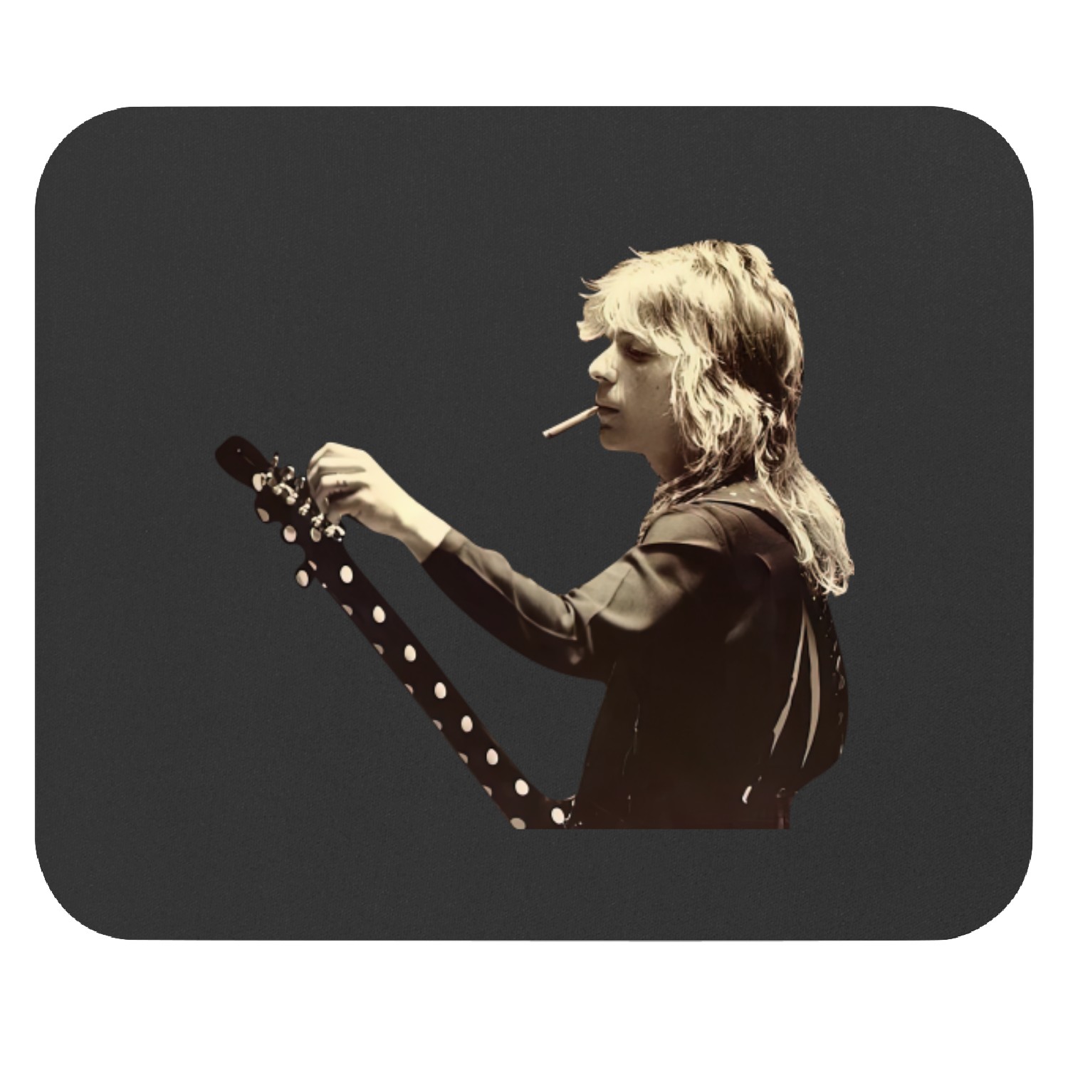 Randy Rhoads Setting Tune Up Black Mouse Pads Size S- 3xl