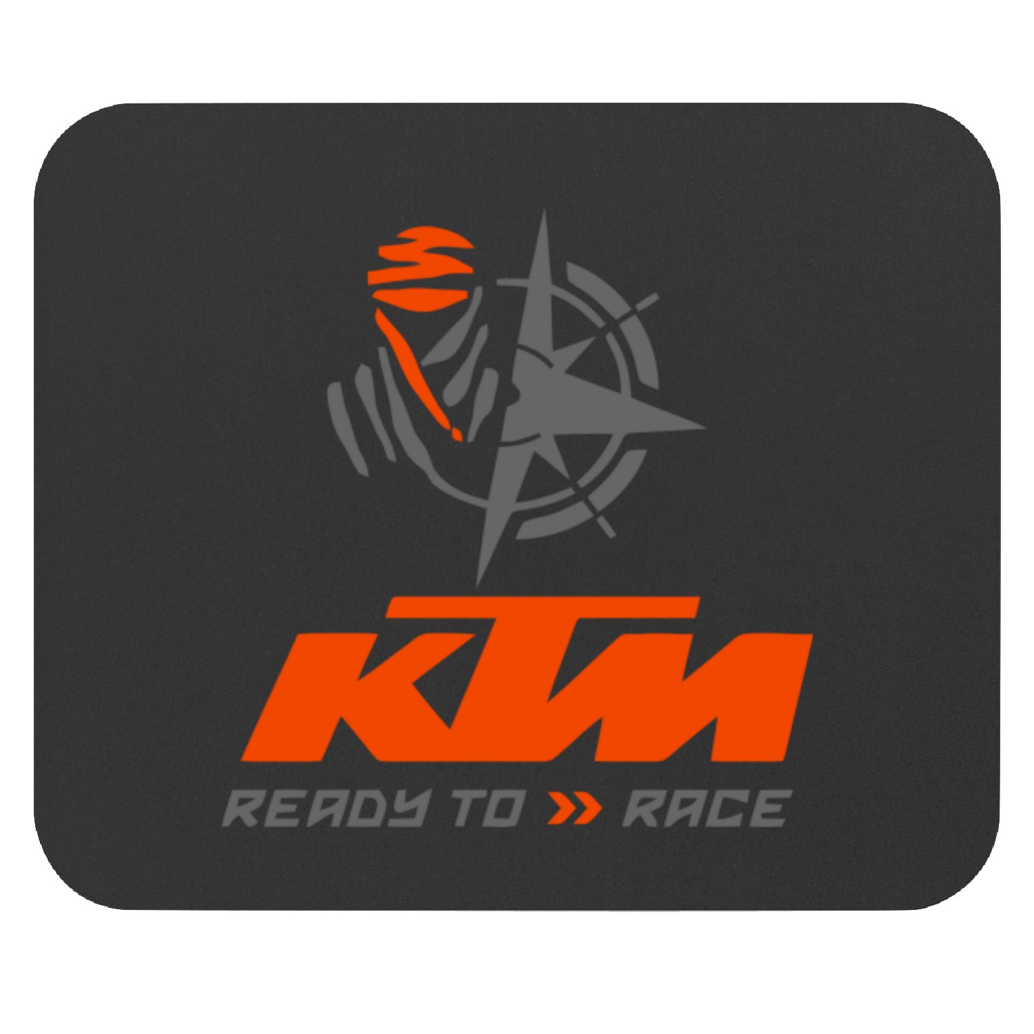 K T M Logo Ready To Race Mouse Pads