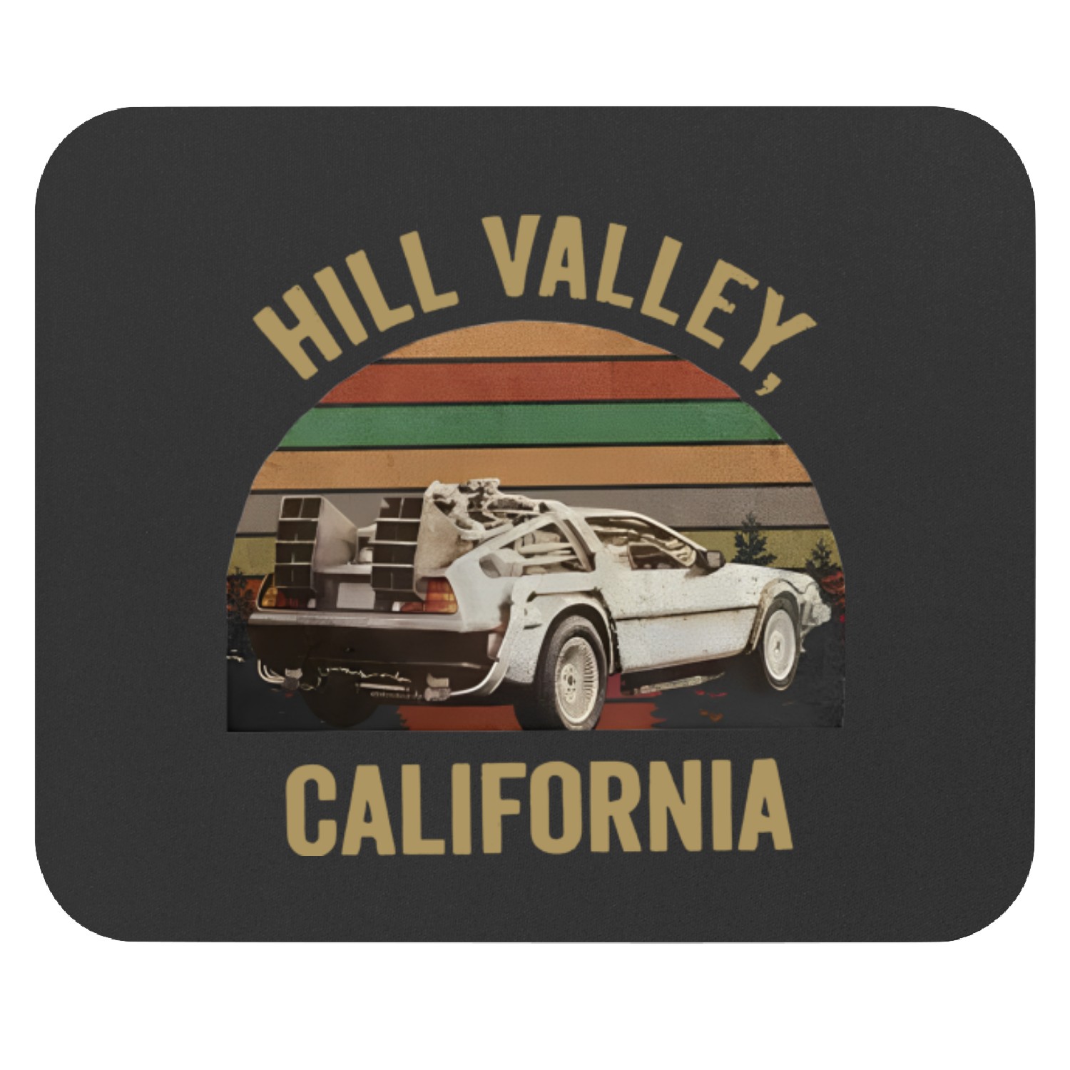 Hill Valley Back To The Future Mouse Pads,delorean Mouse Pads