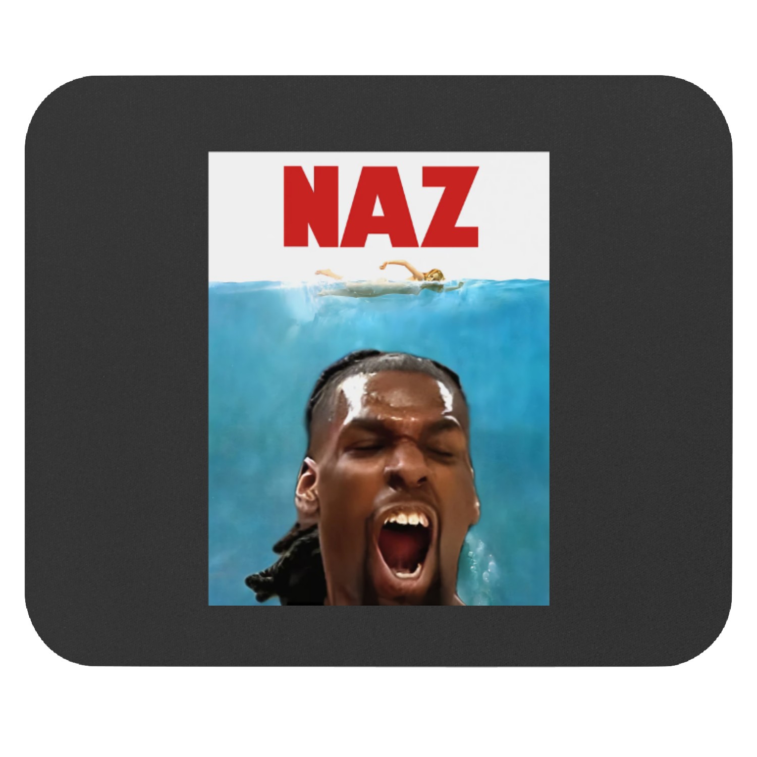 Naz Reid Mouse Pads - Naz Reid Jaws Mouse Pads - Minnesota Timberwolves