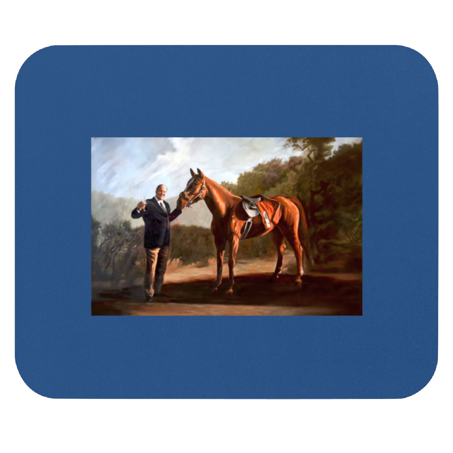 Tony Soprano Horse Painting Mouse Pads, Pie Oh My And Tony Soprano Mouse Pads