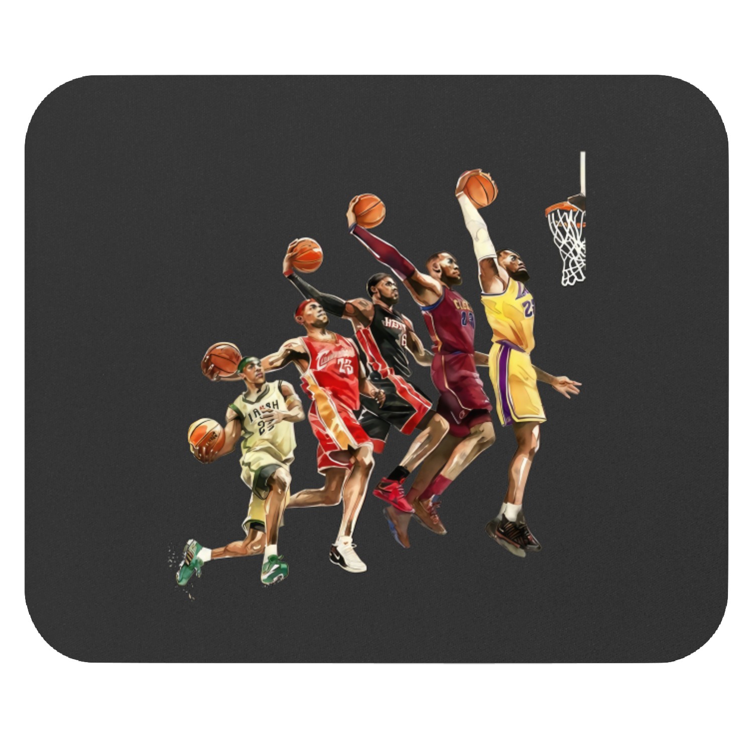 Lebron James Evolution Mouse Pads