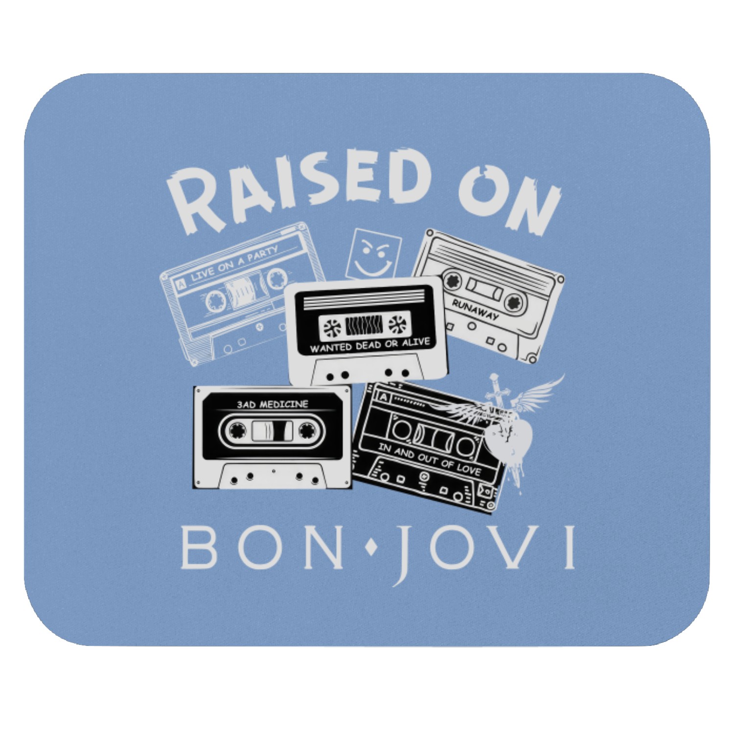 Raised On Bon Jovi Band Mouse Pads, Bon Jovi Mouse Pads Fan