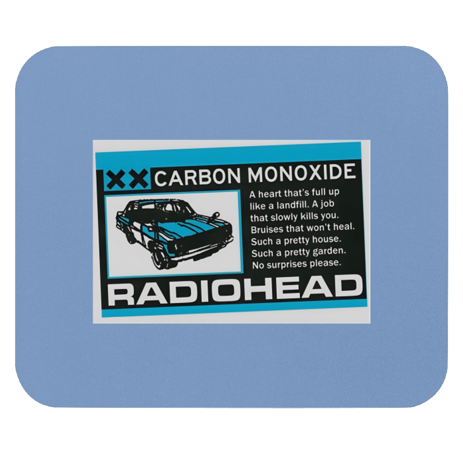 Radiohead Carbon Patch Unisex Mouse Pads