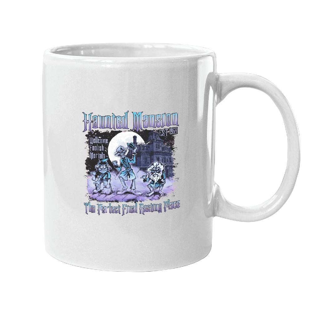 Retro Disneyland Haunted Mansion Mugs, Disneyland Halloween Mugs