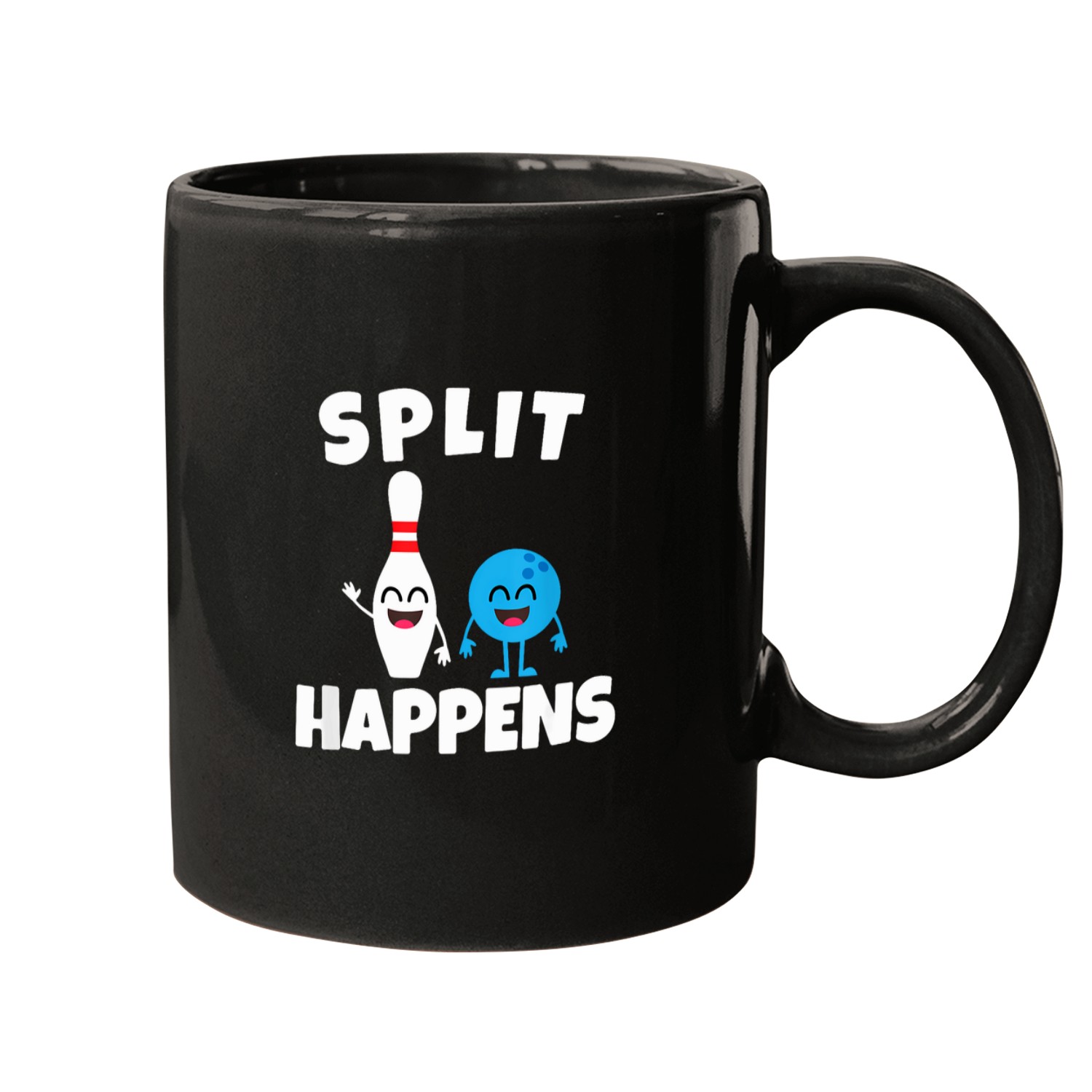 Funny Bowling Split Happens T-shirt Mugs