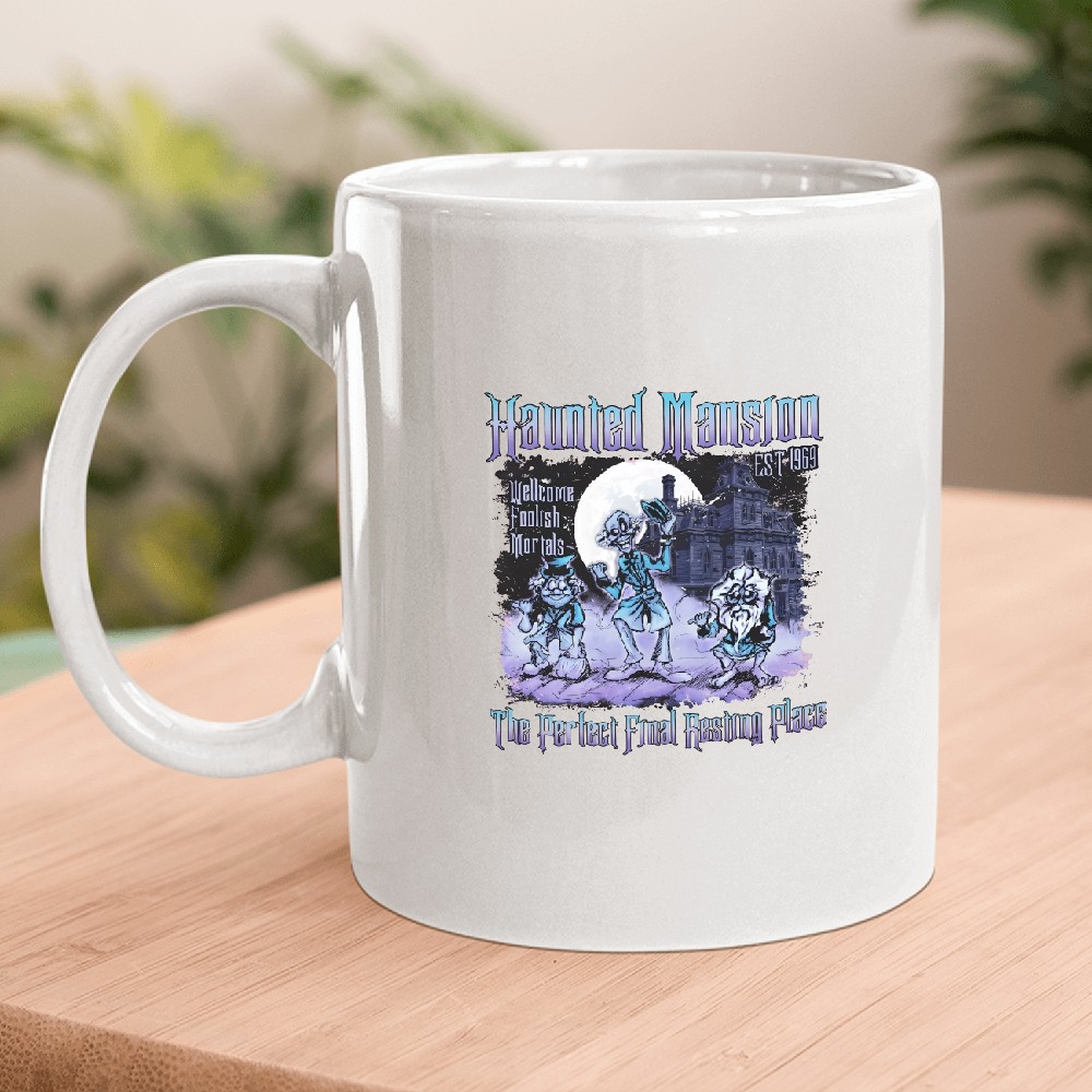 Retro Disneyland Haunted Mansion Mugs, Disneyland Halloween Mugs