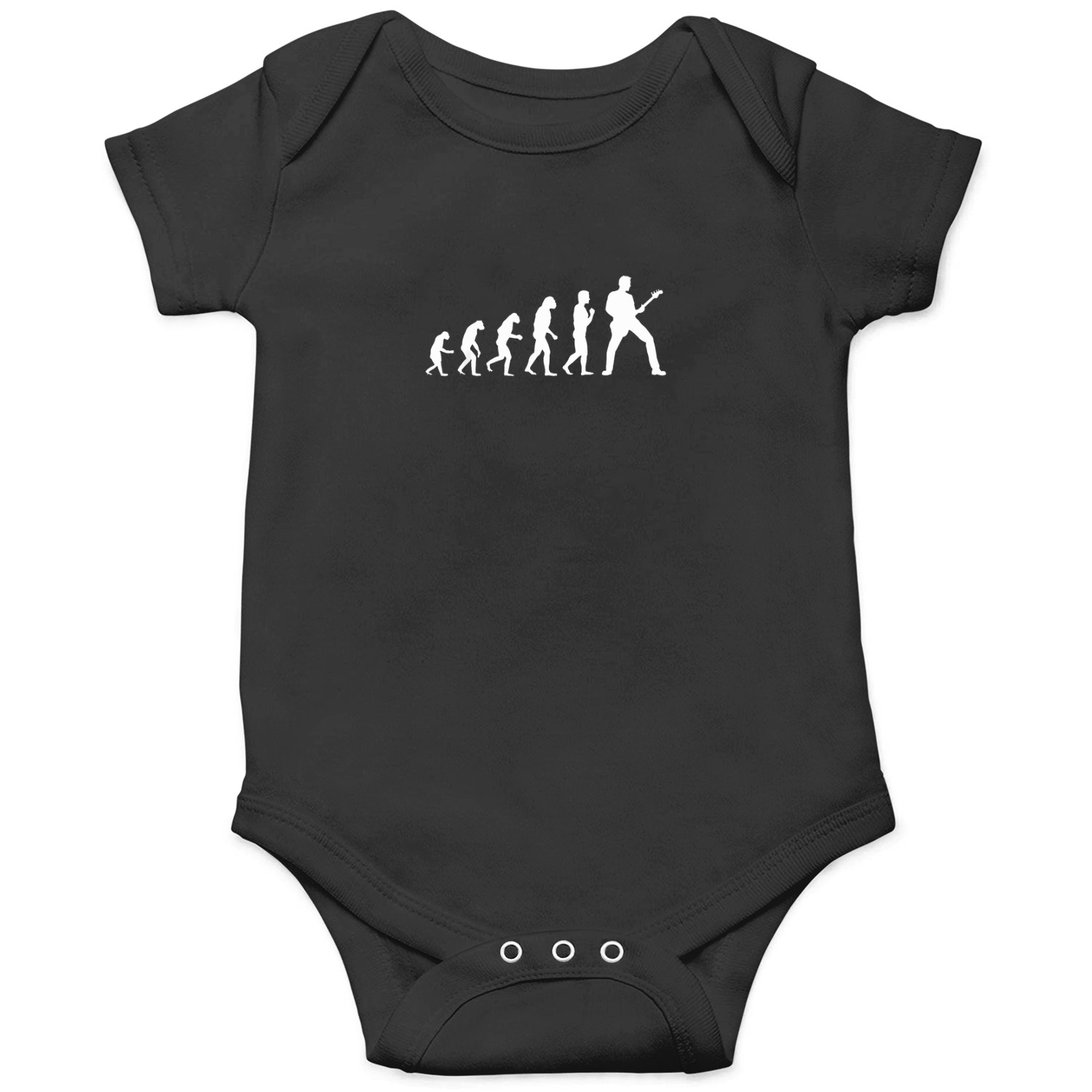 Guitar Evolution Of A Guitarist Gift For Guitar Player T-shirt (1) Onesies