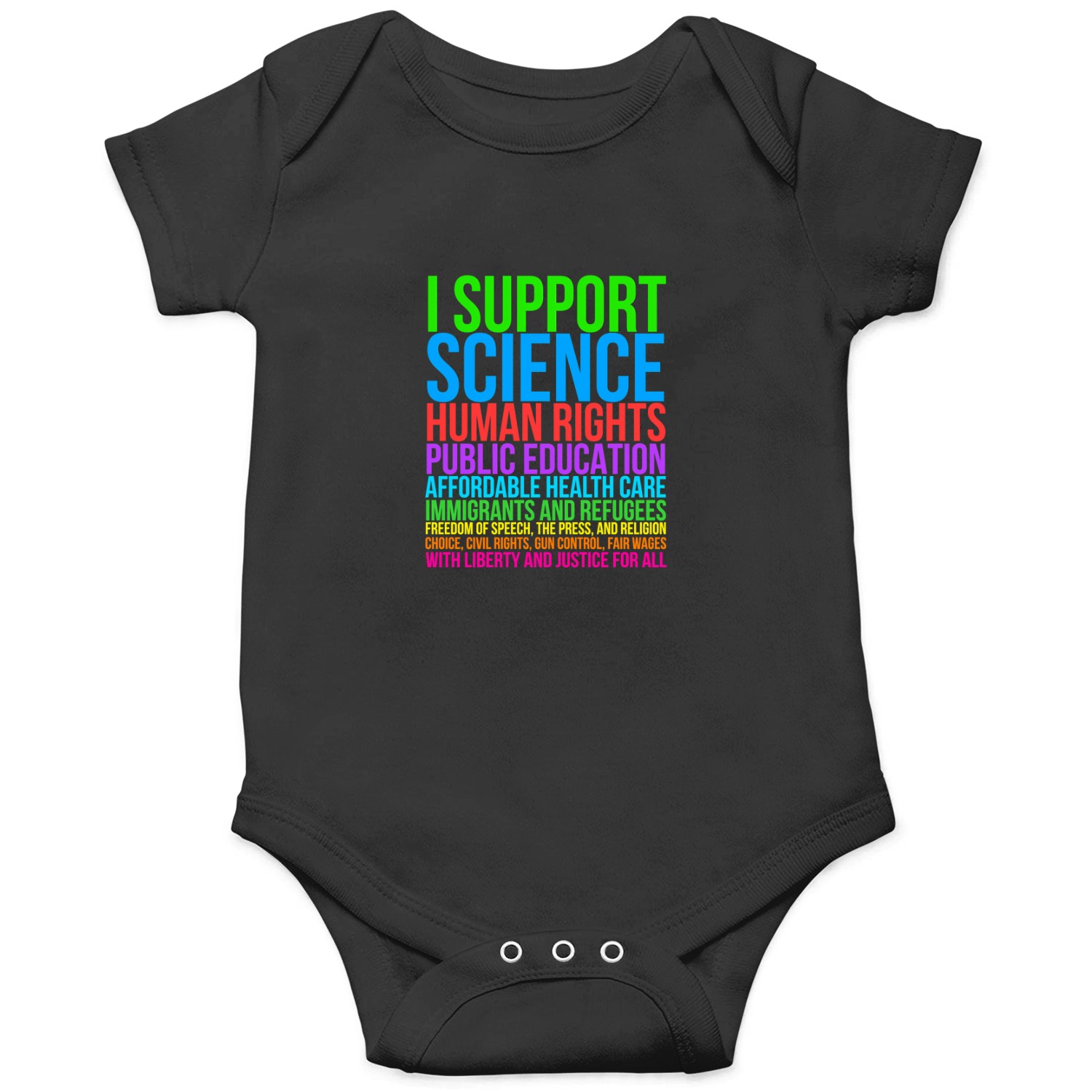 Progressive Liberal And Democratic Causes T-shirt Onesies