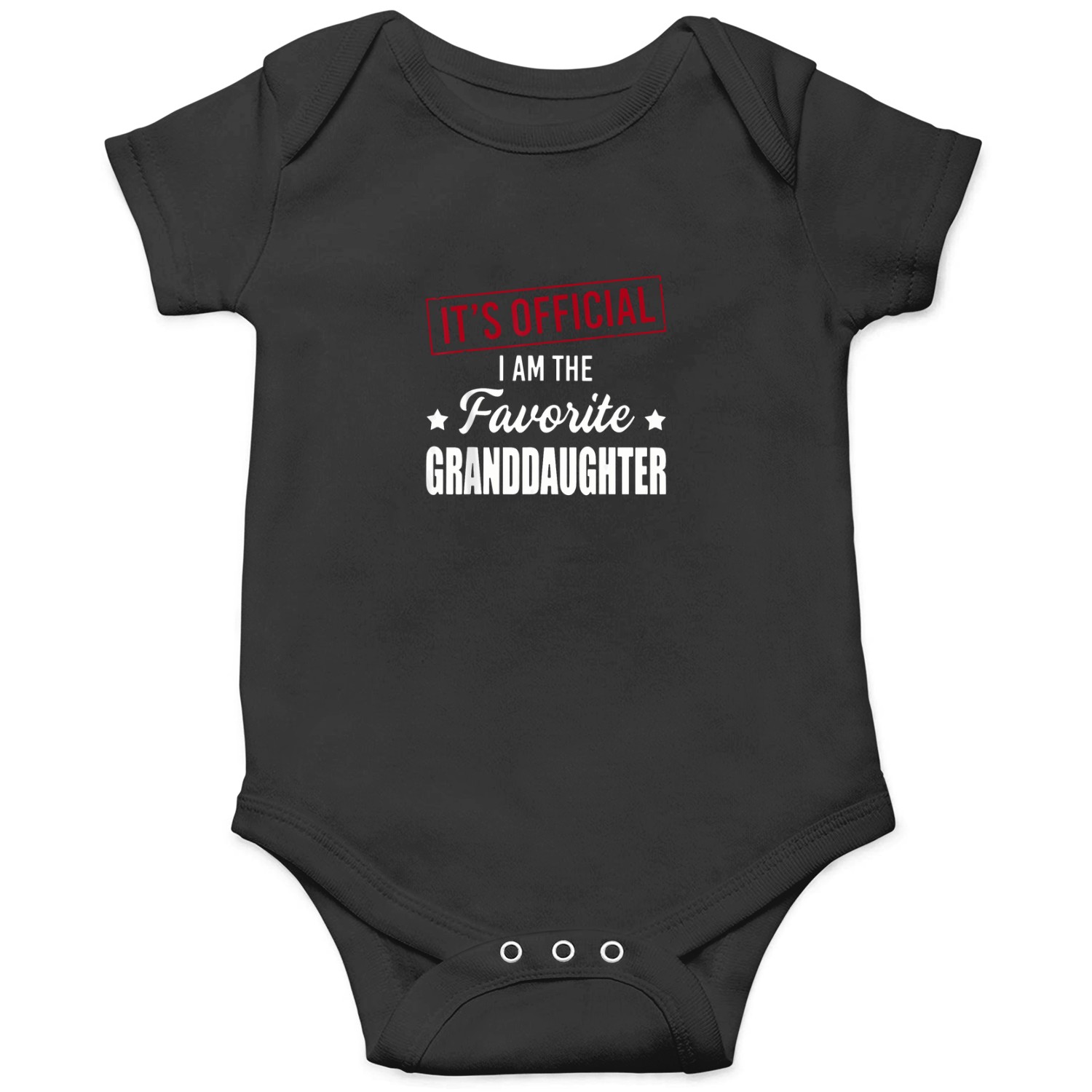 It's--i-am-the-favorite-granddaughter-t-shirt Onesies