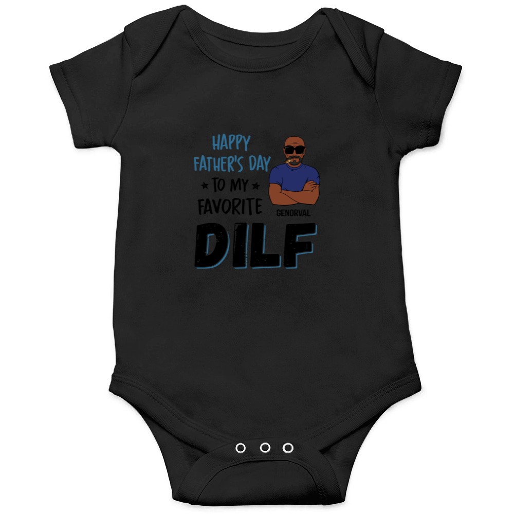 Discover Happy Father's Day To My DILF, Personalized Accent Mug, Gift For Dad Onesies
