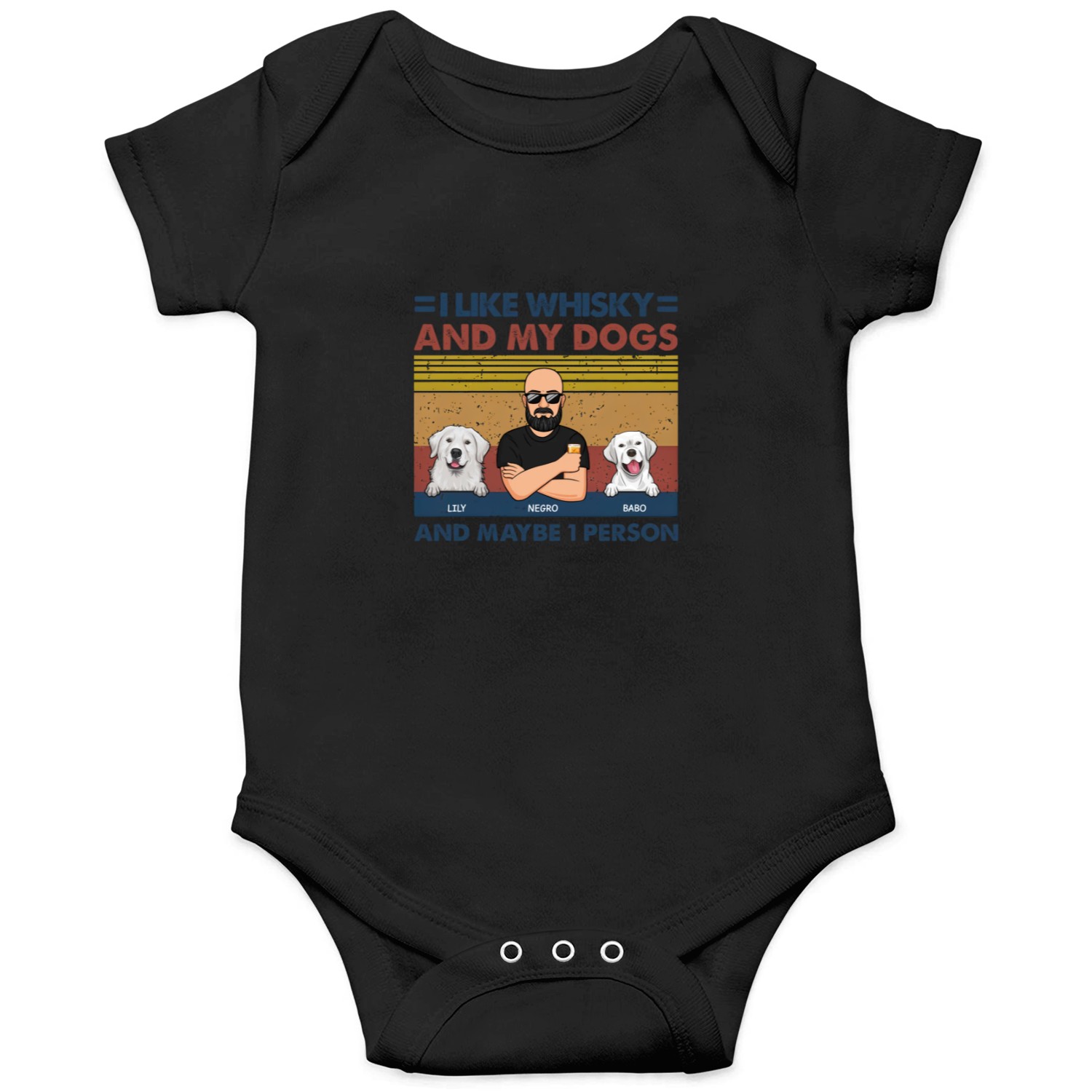 Discover I Like Beer And My Dogs - Dog Personalized Custom Unisex Onesies