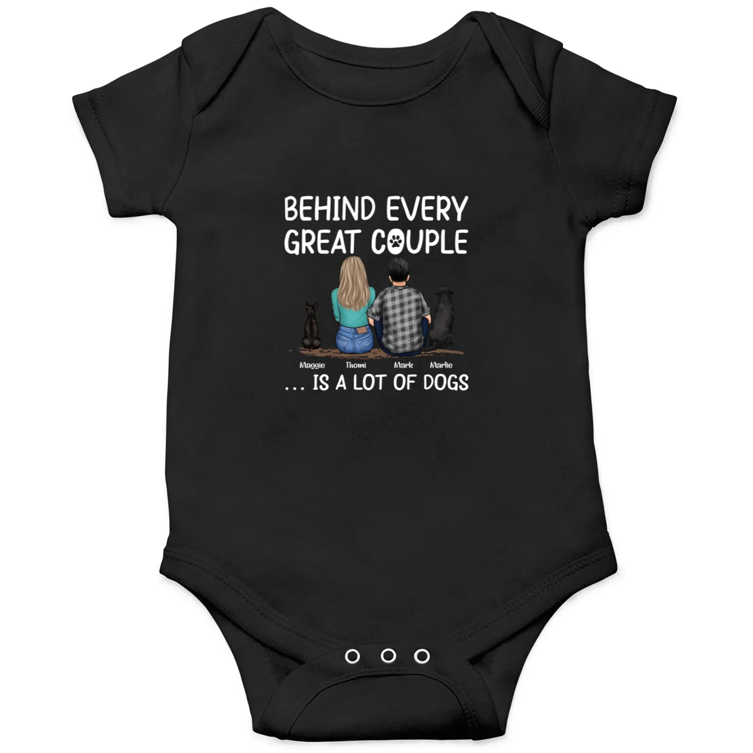 Discover Behind Us - Dog Personalized Custom Unisex Onesies