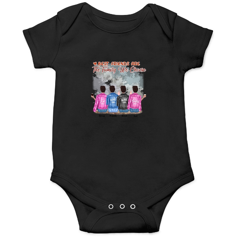 Discover Best Friends - Best Friends Are The Family We Choose - Personalized Unisex Onesies