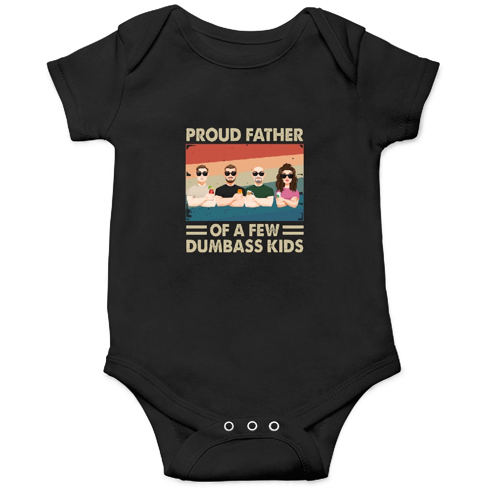 Discover Proud Father Of A Few Kids - Personalized Onesies