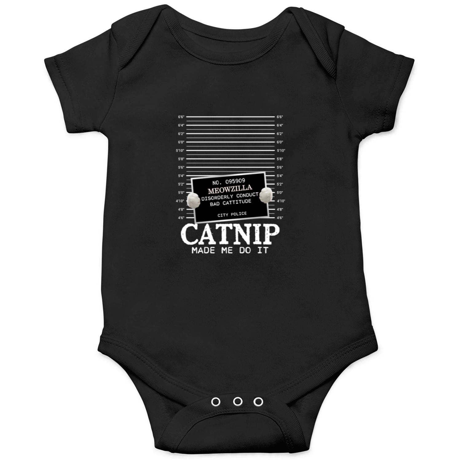 Discover Custom Photo Cat Crimes Catnip Made Me Do It Funny Personalized Pet Lovers Unisex Onesies