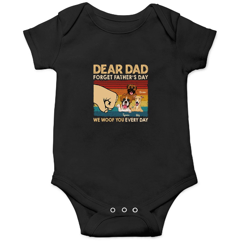 Discover We Woof You Every Day - Gift for Dad, Personalized Unisex Onesies