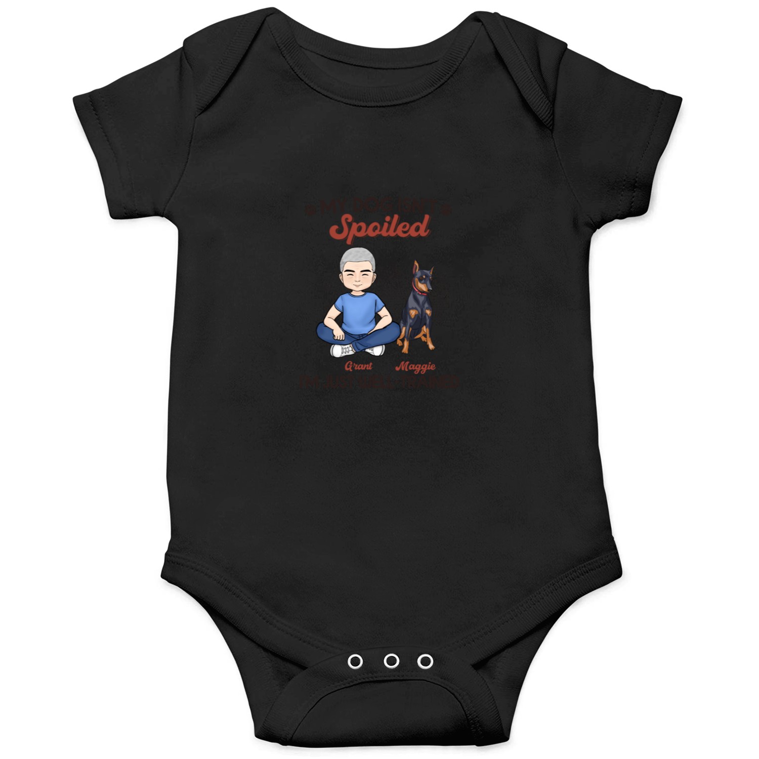 Discover My Dogs Aren't Spoiled I'm Just Well Trained Custom Father's Day Gifts Onesies