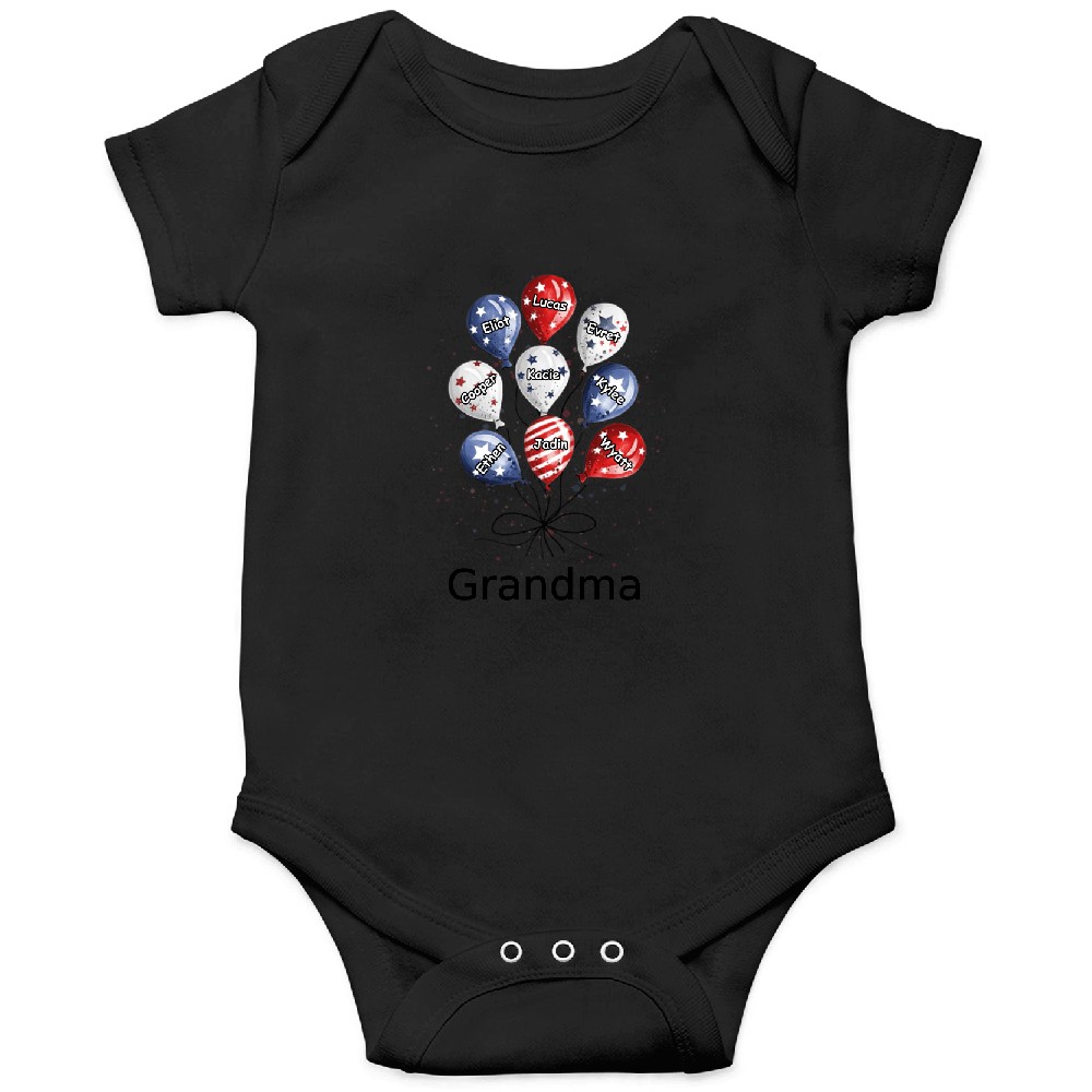 Discover Granny Is My Bestie - Personalized Onesies - Independence Day, 4th Of July, Birthday Gift For Grandma
