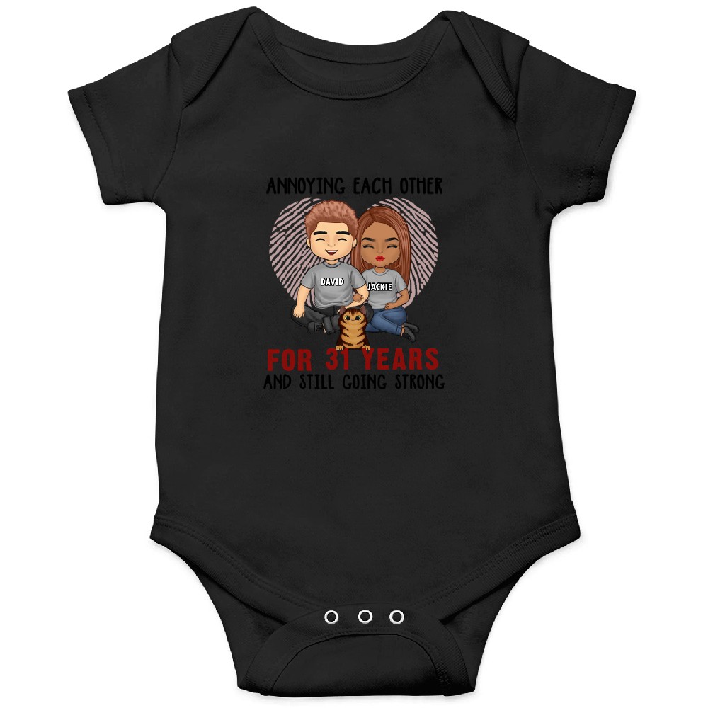 Discover Annoying Each Other Still Going Strong - Anniversary Gifts, Gift For Couples, Husband Wife - Personalized Unisex Onesies, Onesies
