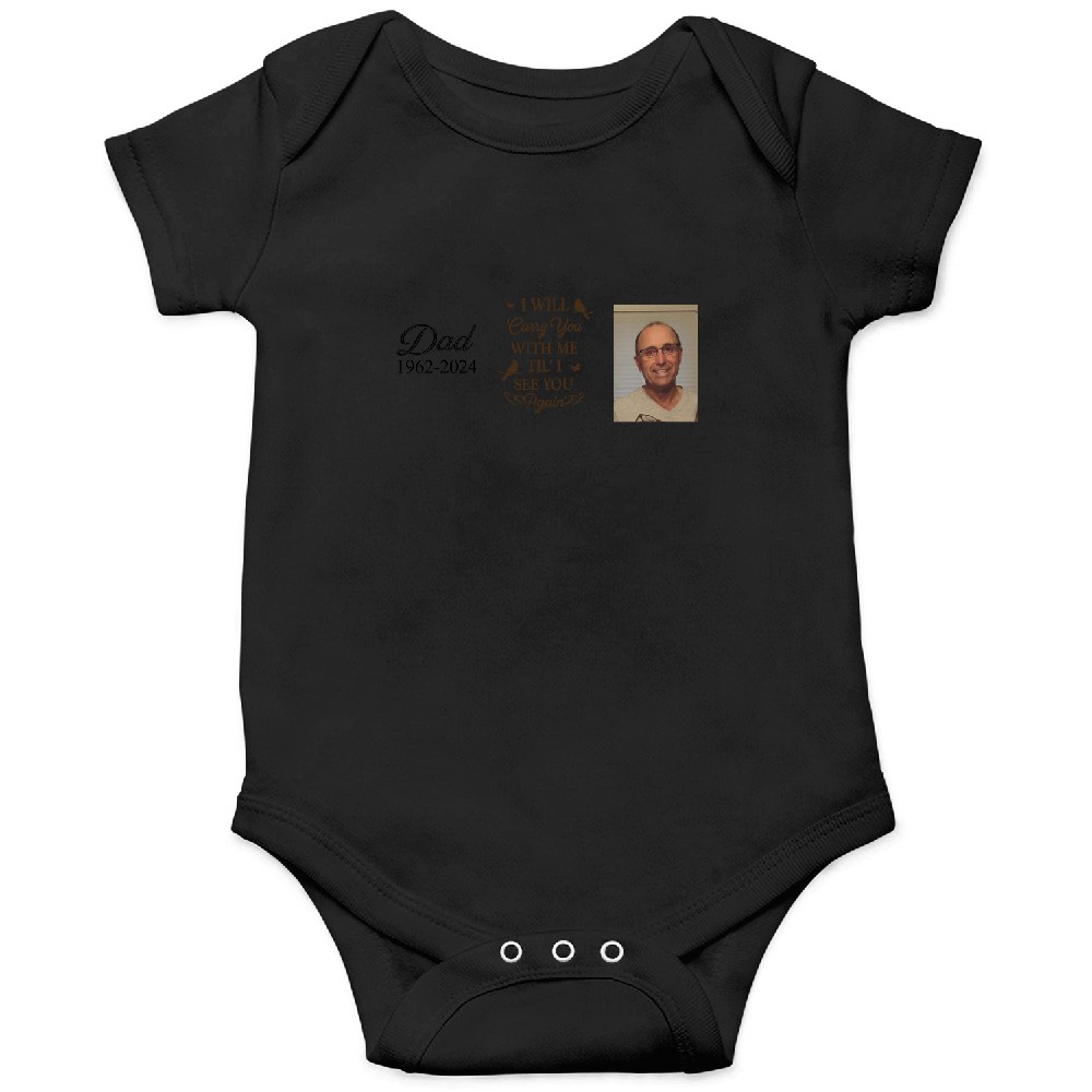 Discover I Will Carry You With Me - Personalized Leather Photo Keychain Onesies