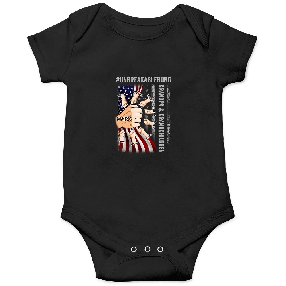Discover Grandpa & Grandsons/Granddaughters Unbreakable Bond - Personalized Onesies