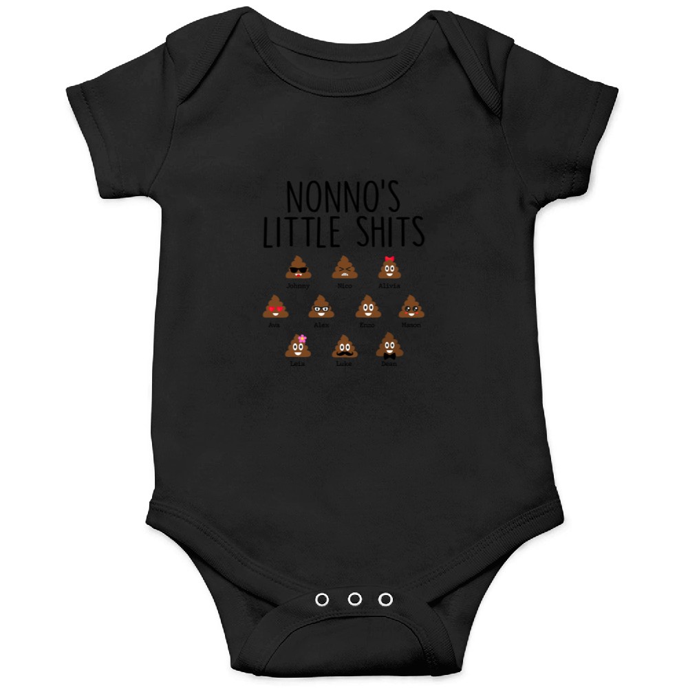 Discover Daddy Little Shit Father's Day Personalized Custom Onesies