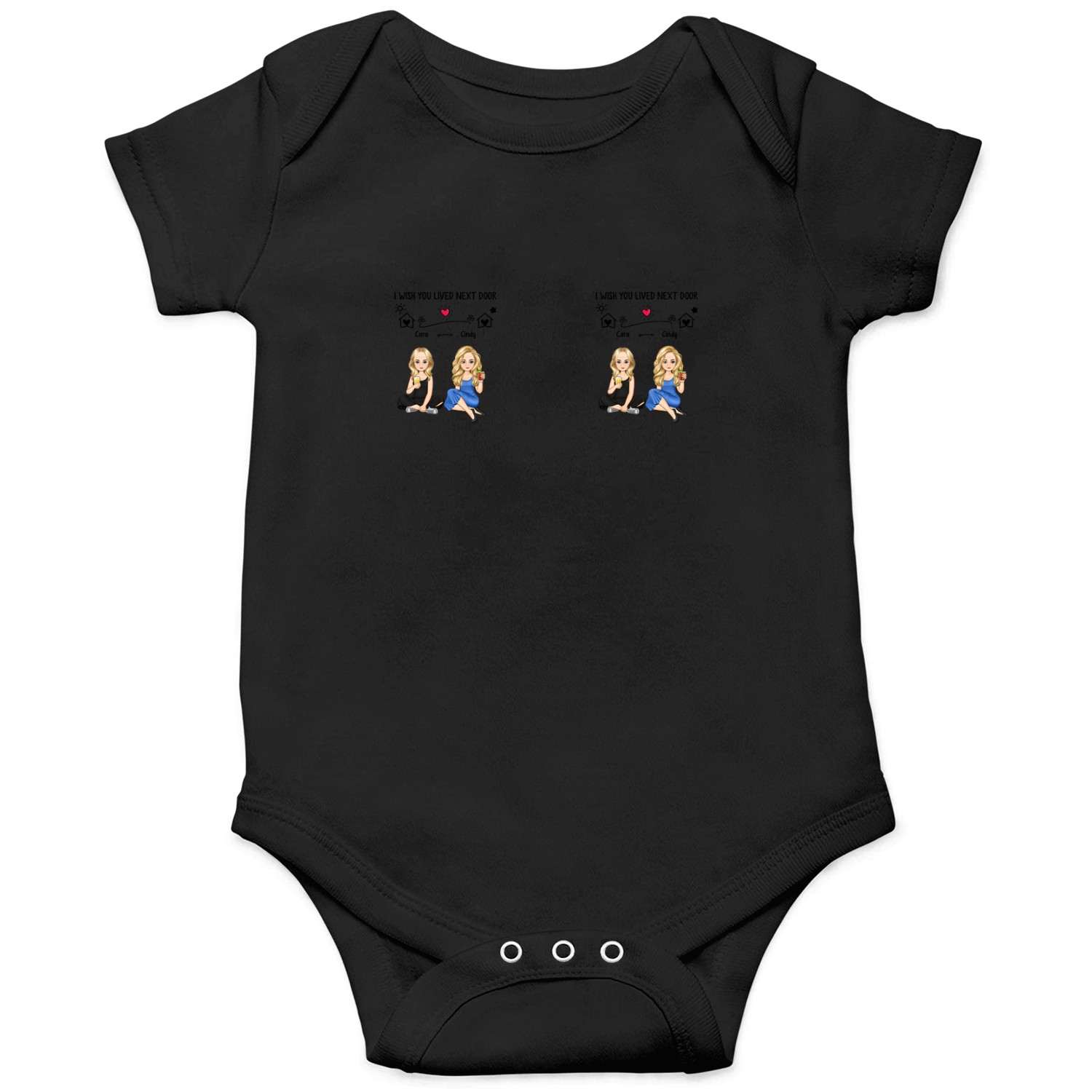 Discover Bestie Wish You Lived Next Door Custom Gift For Bestie Personalized Mug Onesies