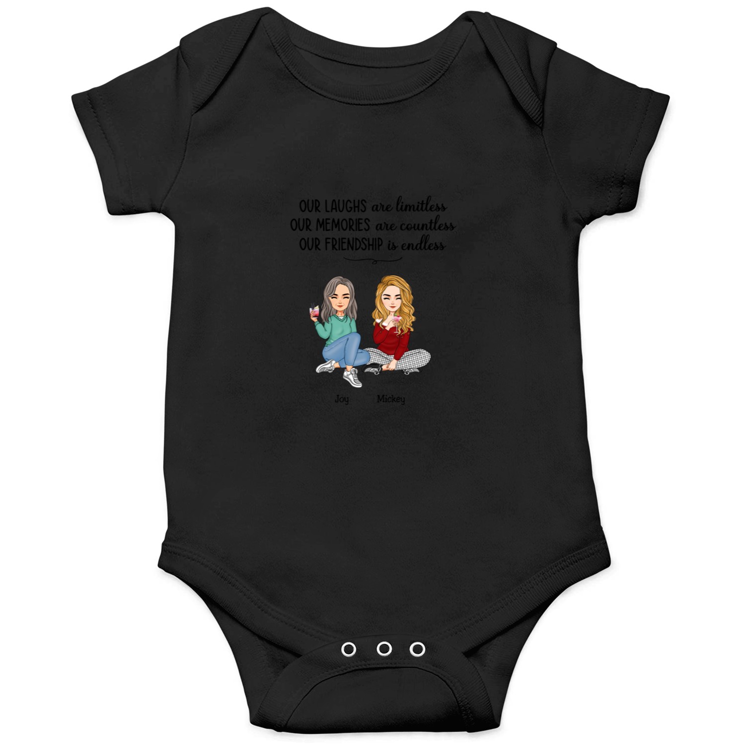 Discover Friends - Our Friendship Is Endless - Personalized Mug Onesies