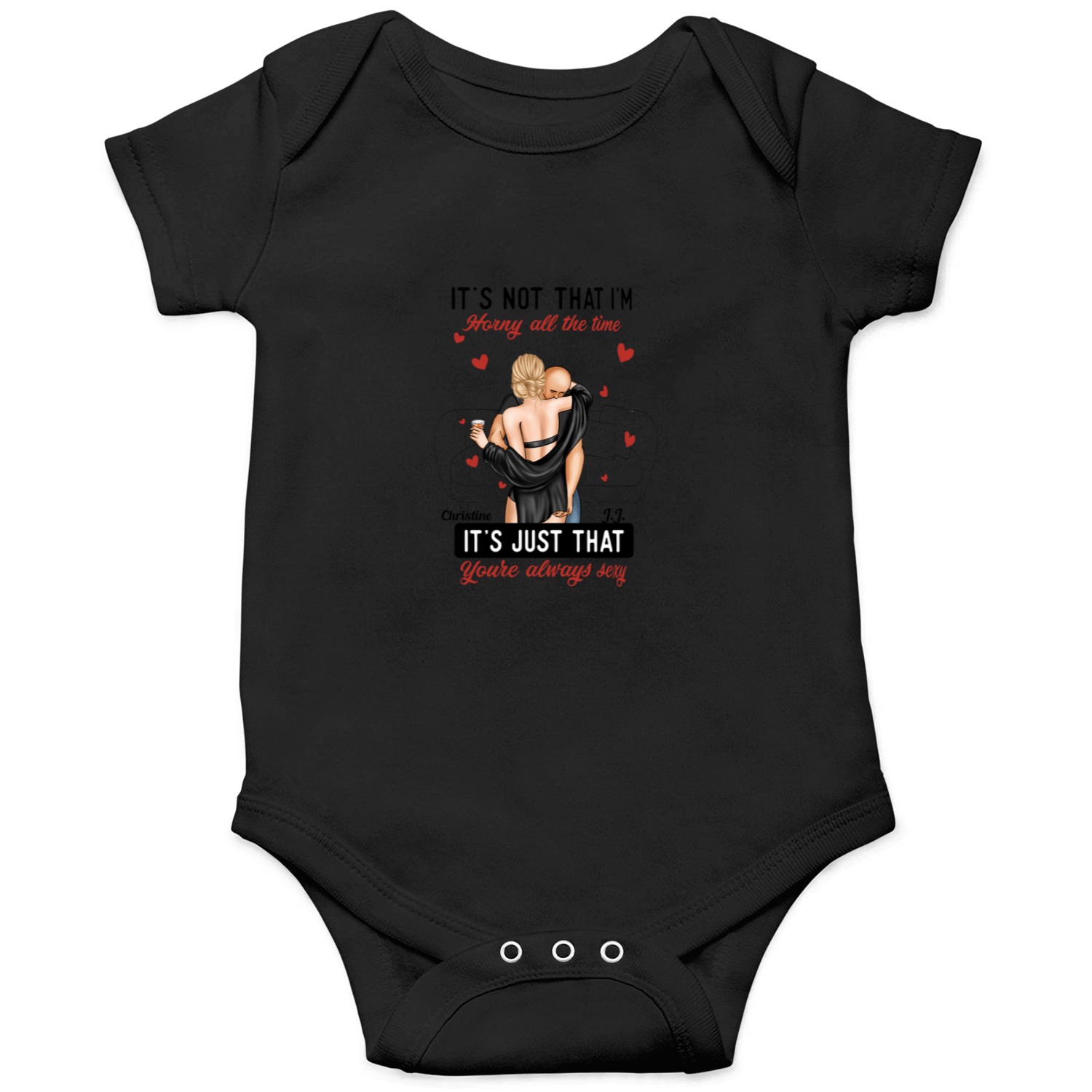 Discover It's Not I'm Horny It's Just That You're Sexy - Personalized Mug Onesies