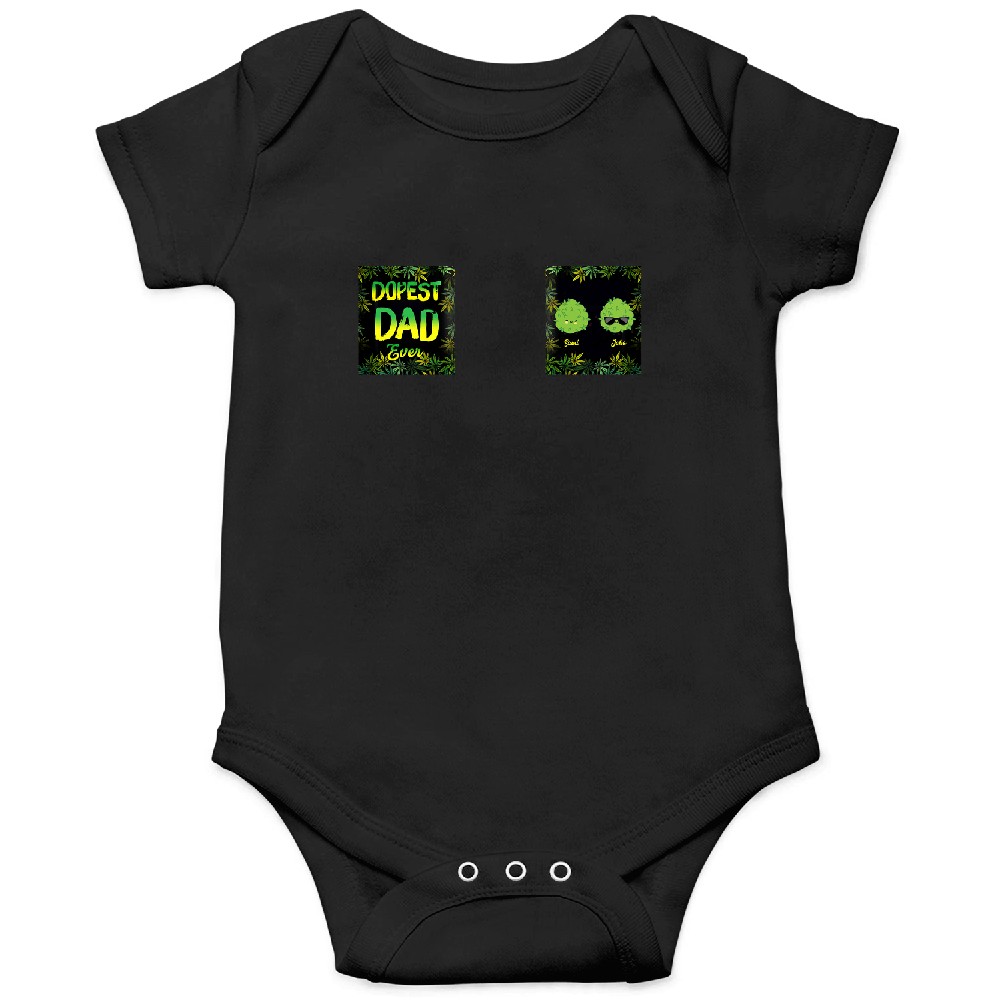 Discover Dopest Dad Ever - Personalized Weed Mug Onesies