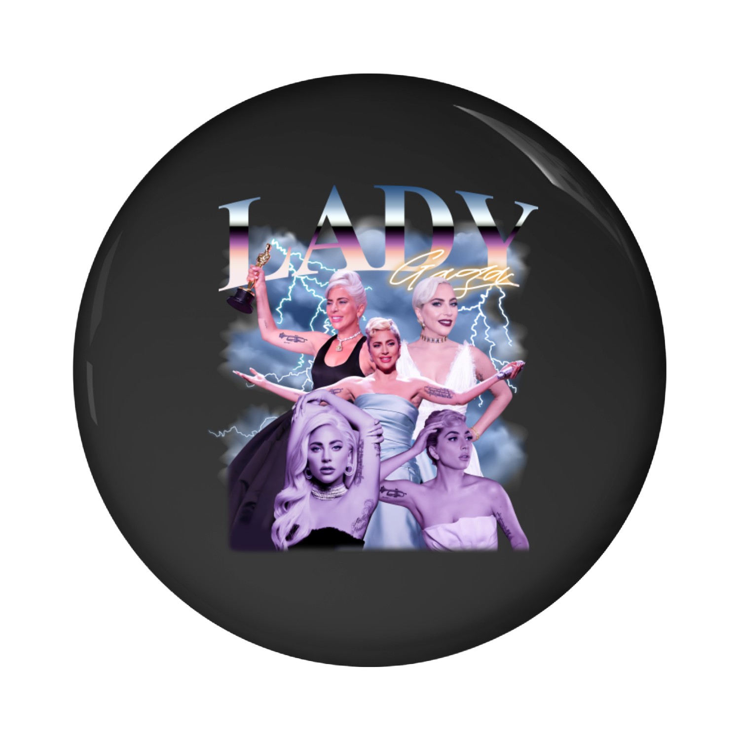 Lady Gagas Vintage Pin Buttons, Lady Gagas 90s  Pin Buttons Toddler Pin Buttons Birthday Pin Buttons