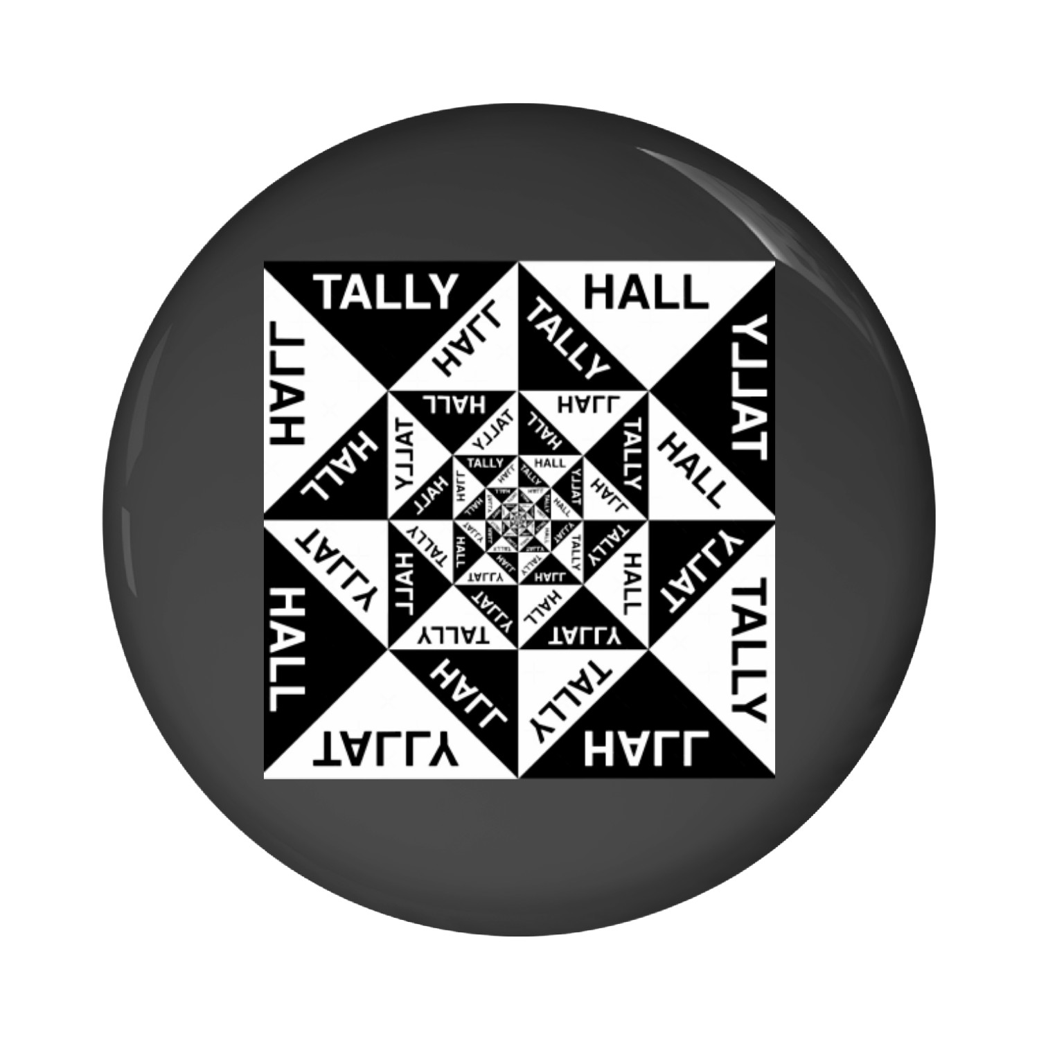 Tally Hall Black And White Tally Hall Black And White Pin Buttons