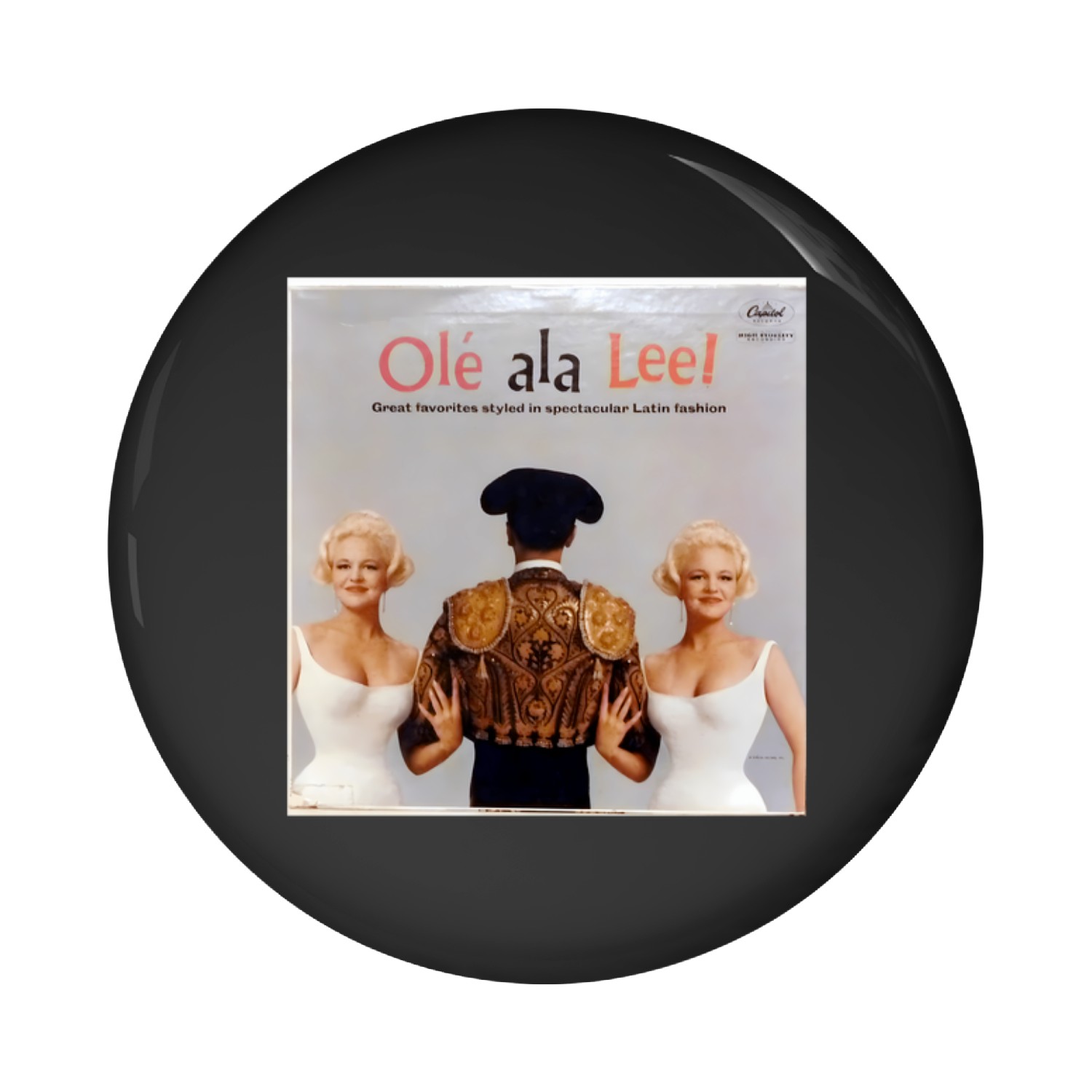 Peggy Lee Ole' A La Lee Lp 2659 Pin Buttons