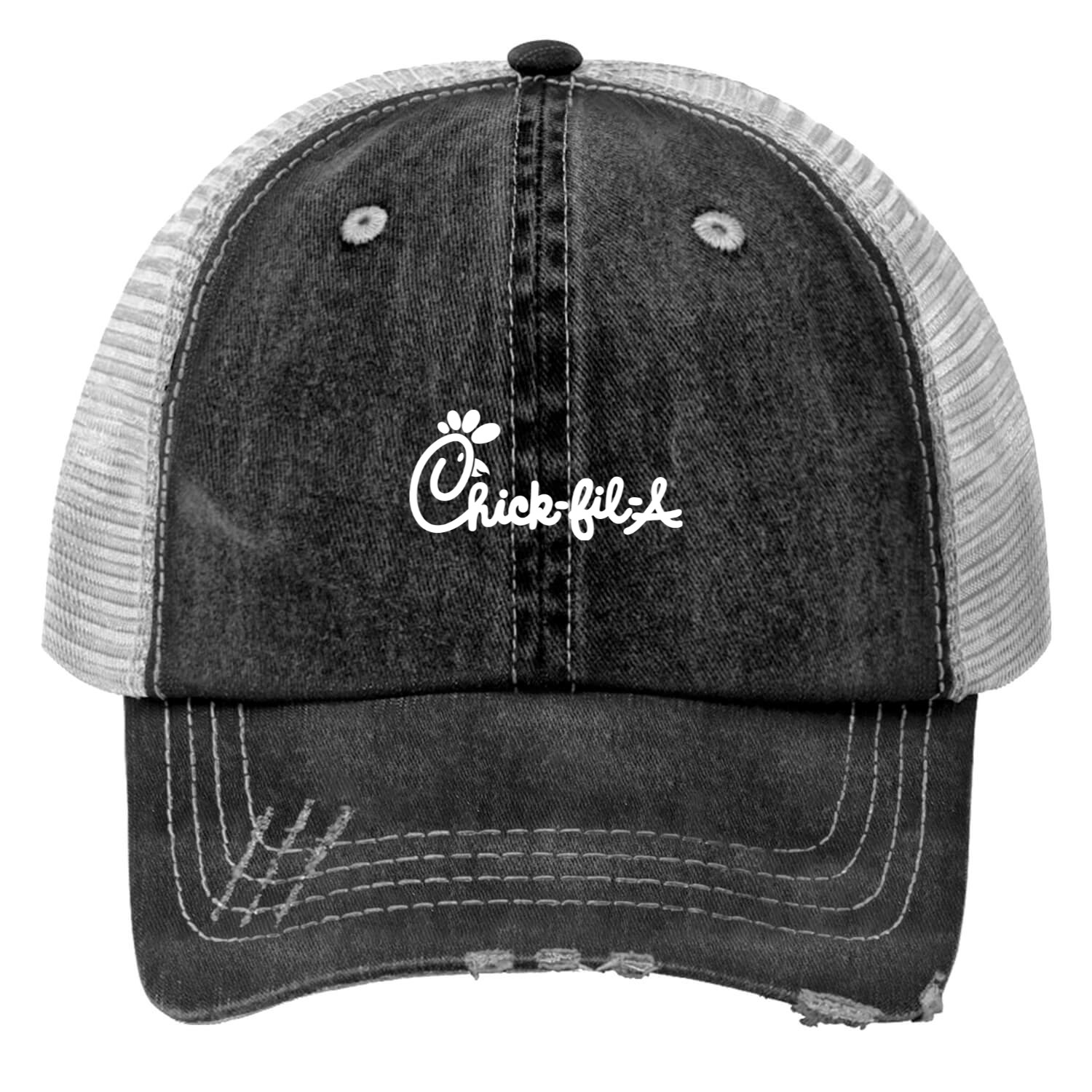 Chick Fil A Chicken Sandwich Print Trucker Hats