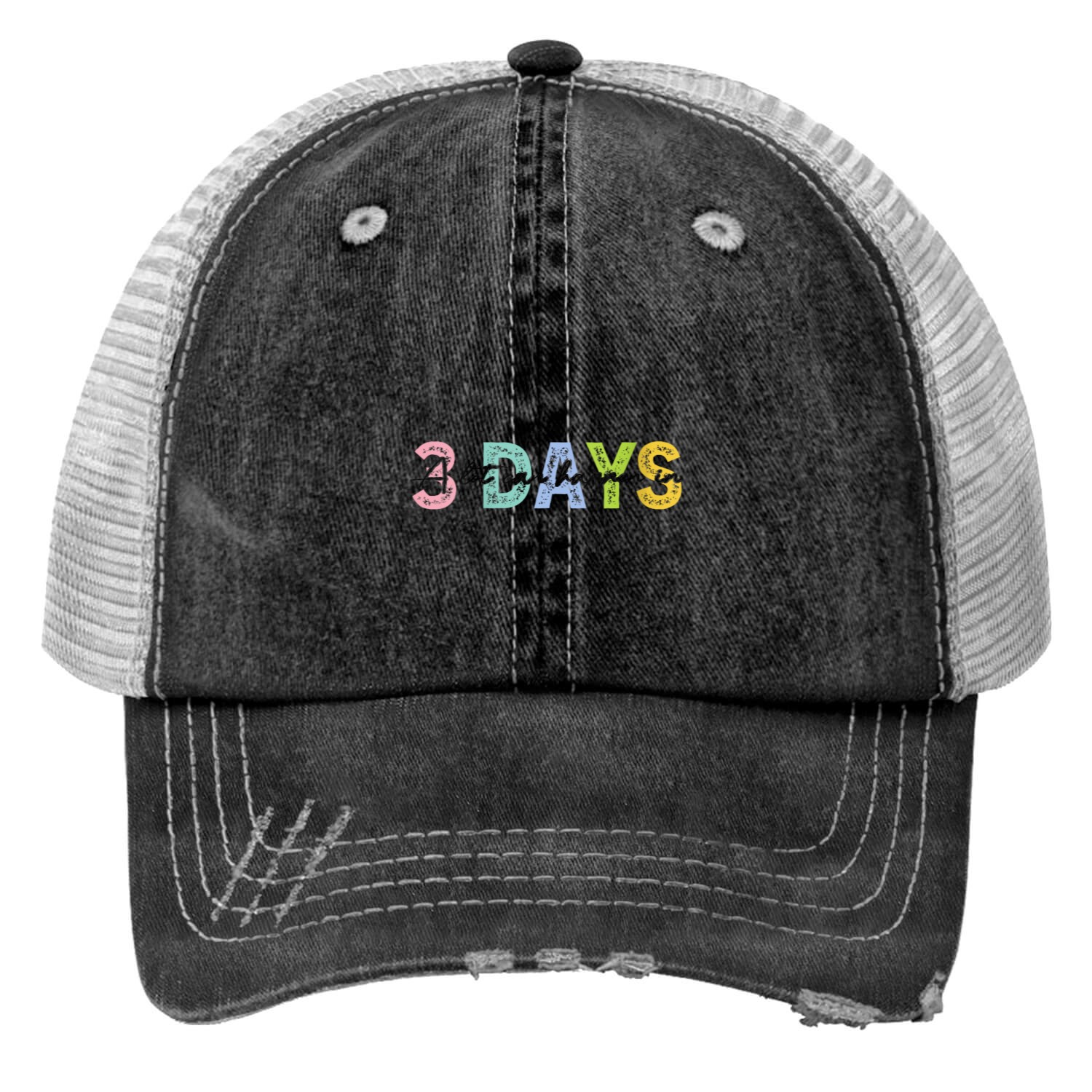 Womens A Lot Can Happen In 3 Days Gifts Print Trucker Hats