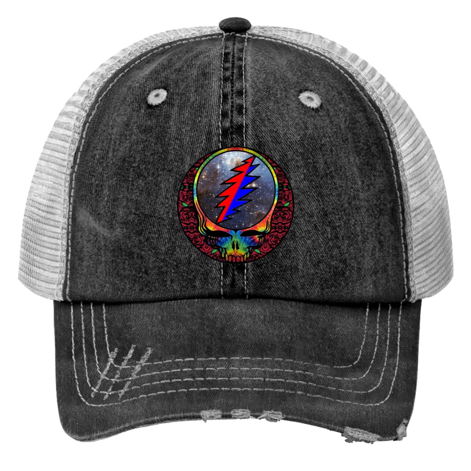 Grateful Logo Dead Print Trucker Hats