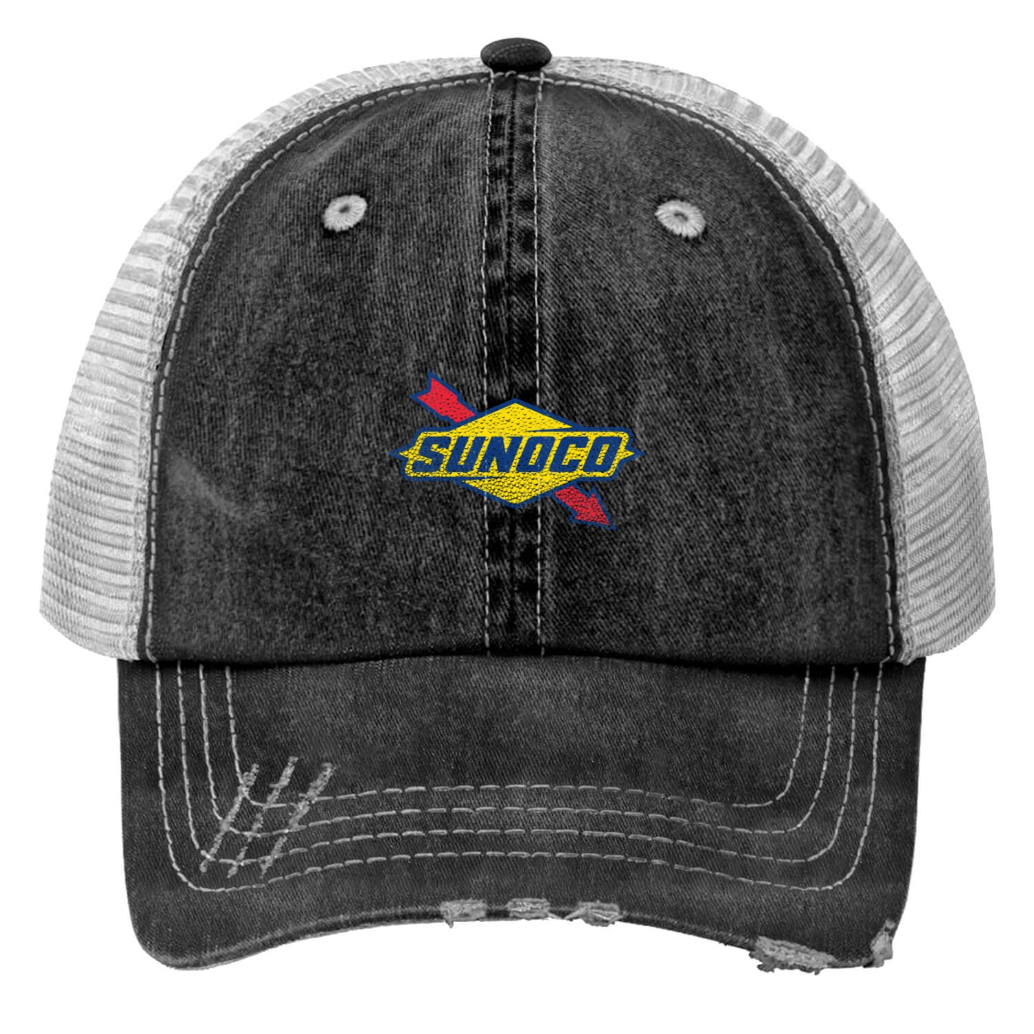 Sunoco Oil Logo Washed In Soap Bubbles | Essential Print Trucker Hats