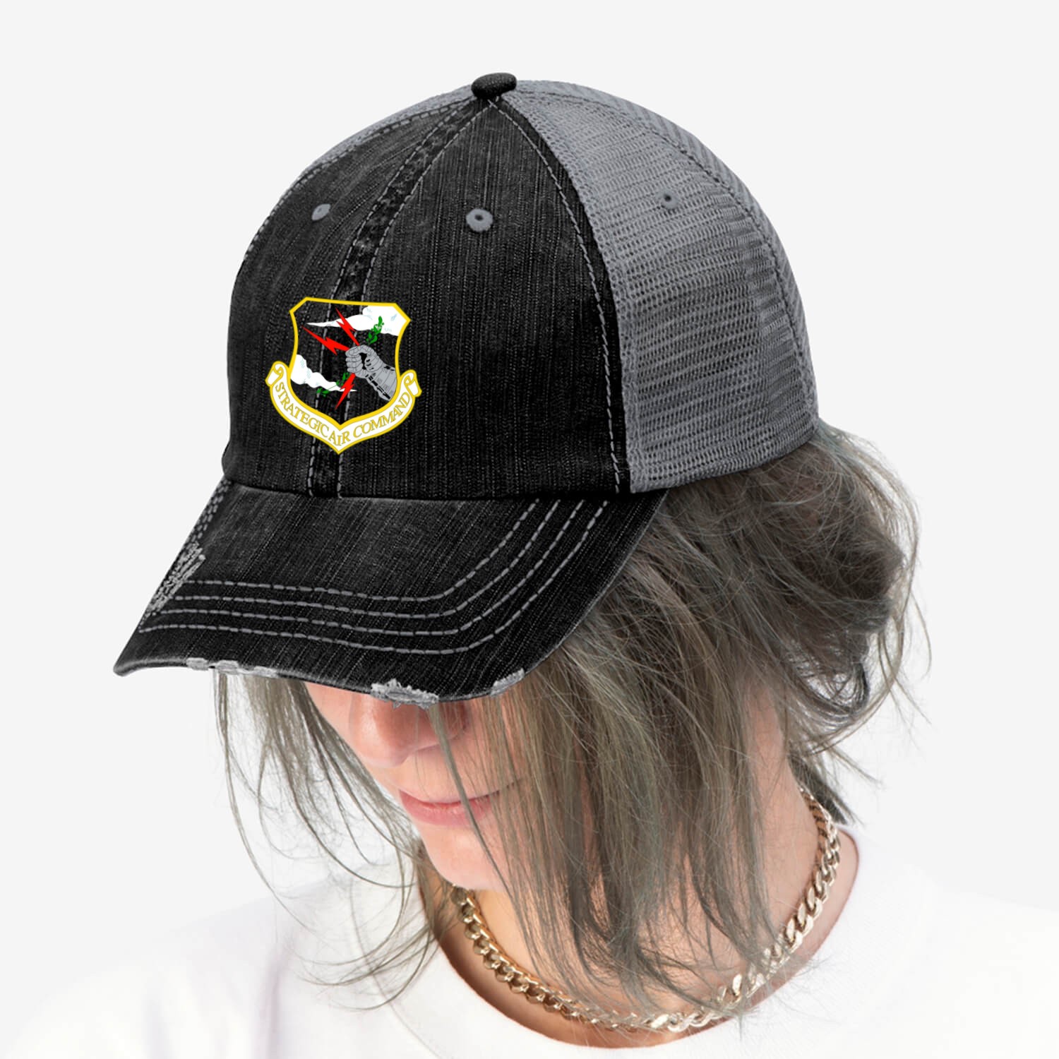 Strategic Air Command Logo - Strategic Air Command - Print Trucker Hats