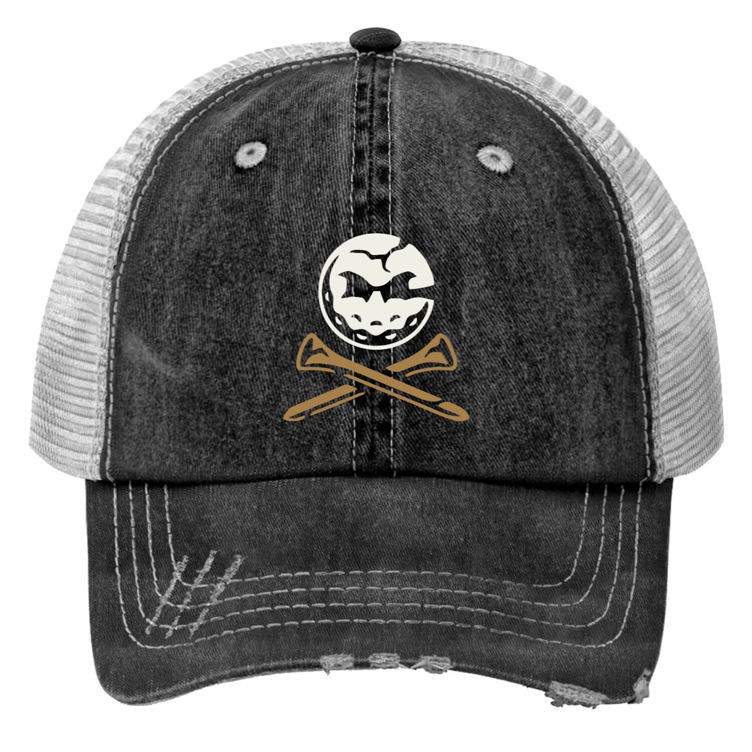 Crushers Liv-gc Golf 54 Merch Fitted V-neck Baseball Caps Print Trucker Hats