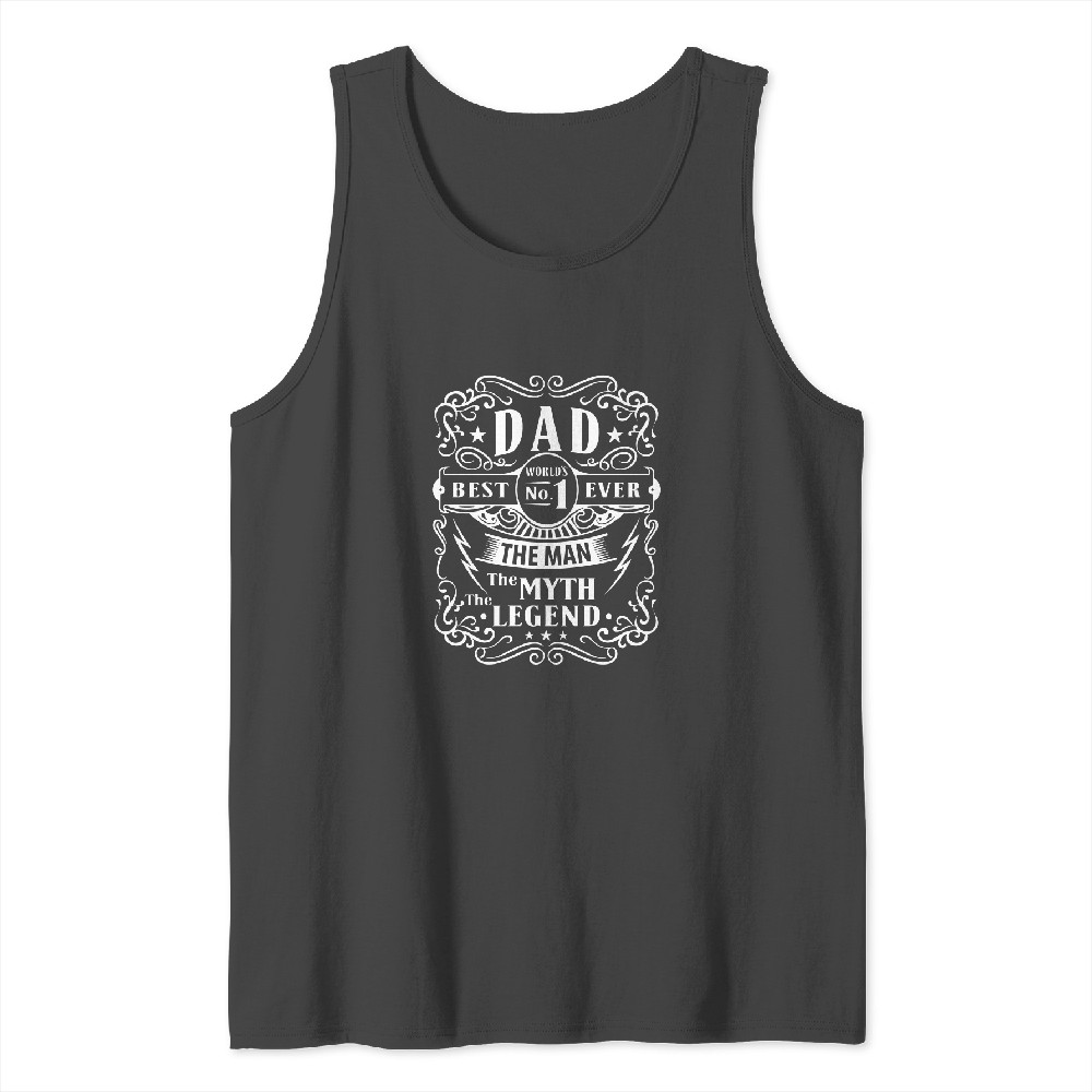 Discover The Man The Myth The Legend Back Family Unisex Racerback Tank Tops