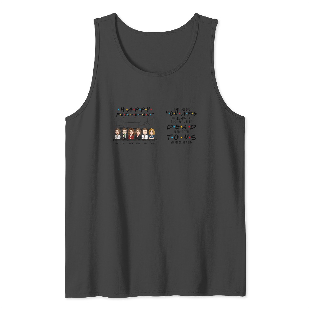 Discover You're Dead To Us Funny Coworker Retirement - Personalized Mug Racerback Tank Tops