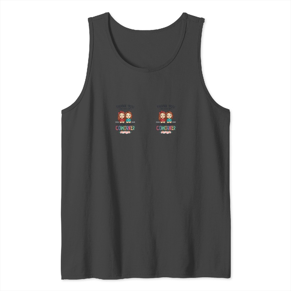 Discover You're The Best Emotional Support Coworker - Personalized Glass Cup, Iced Coffee Cup Racerback Tank Tops